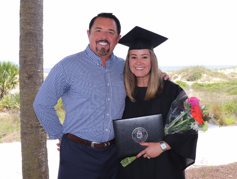 Celebrating my daughter Eryn's graduation from Coastal Georgia