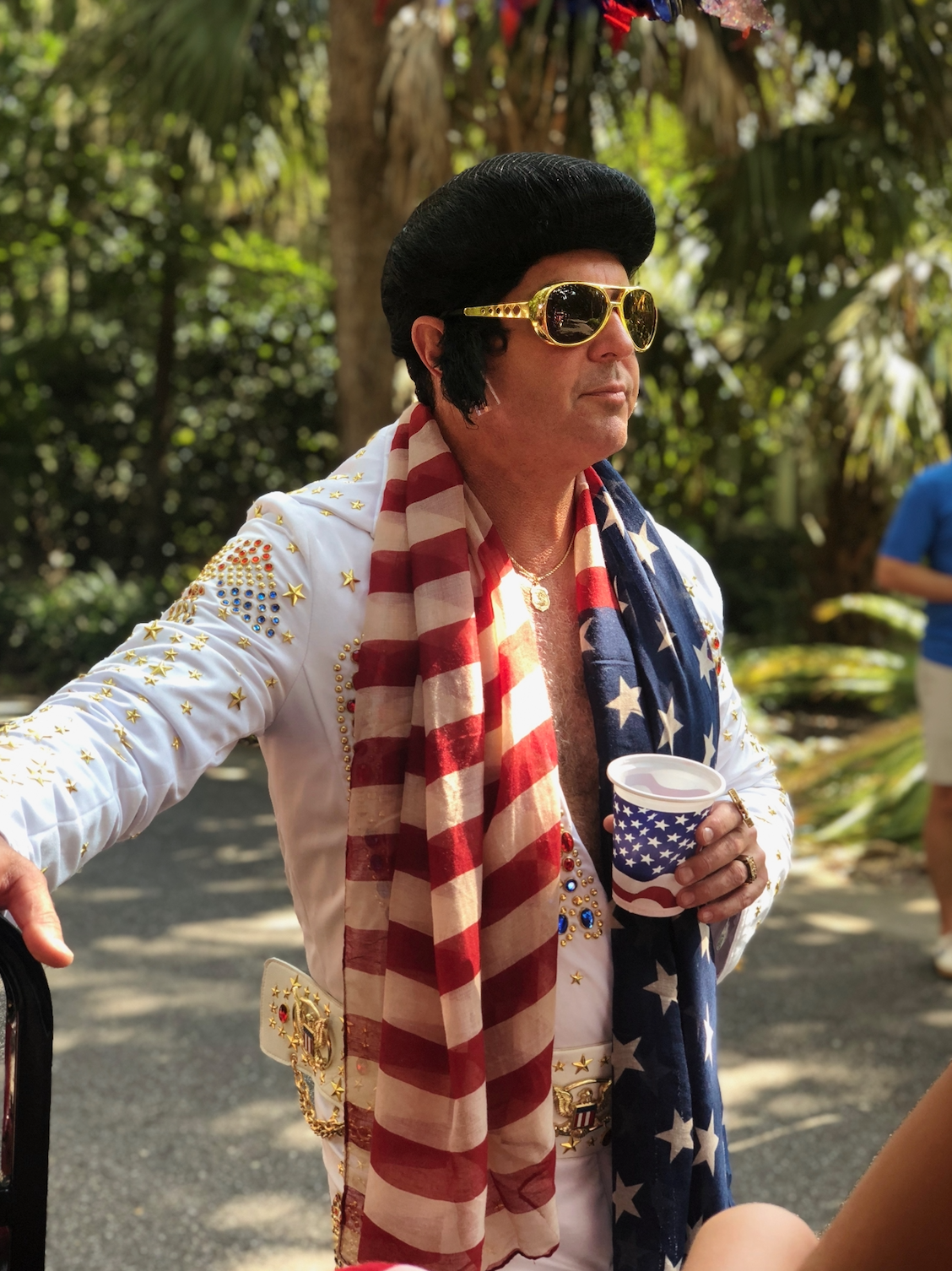 Celebrating America with the King, yours truly!