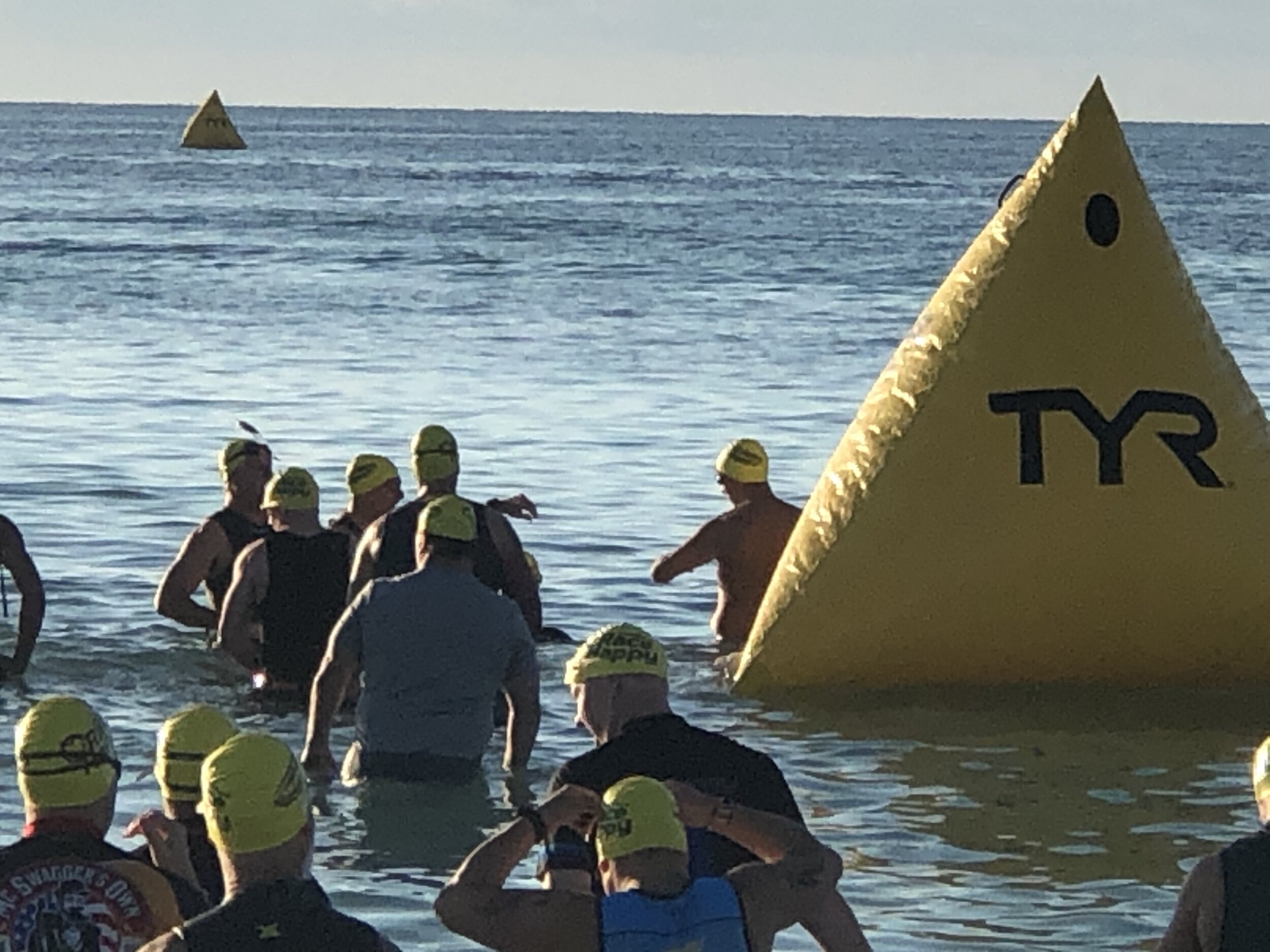 The start of the swim