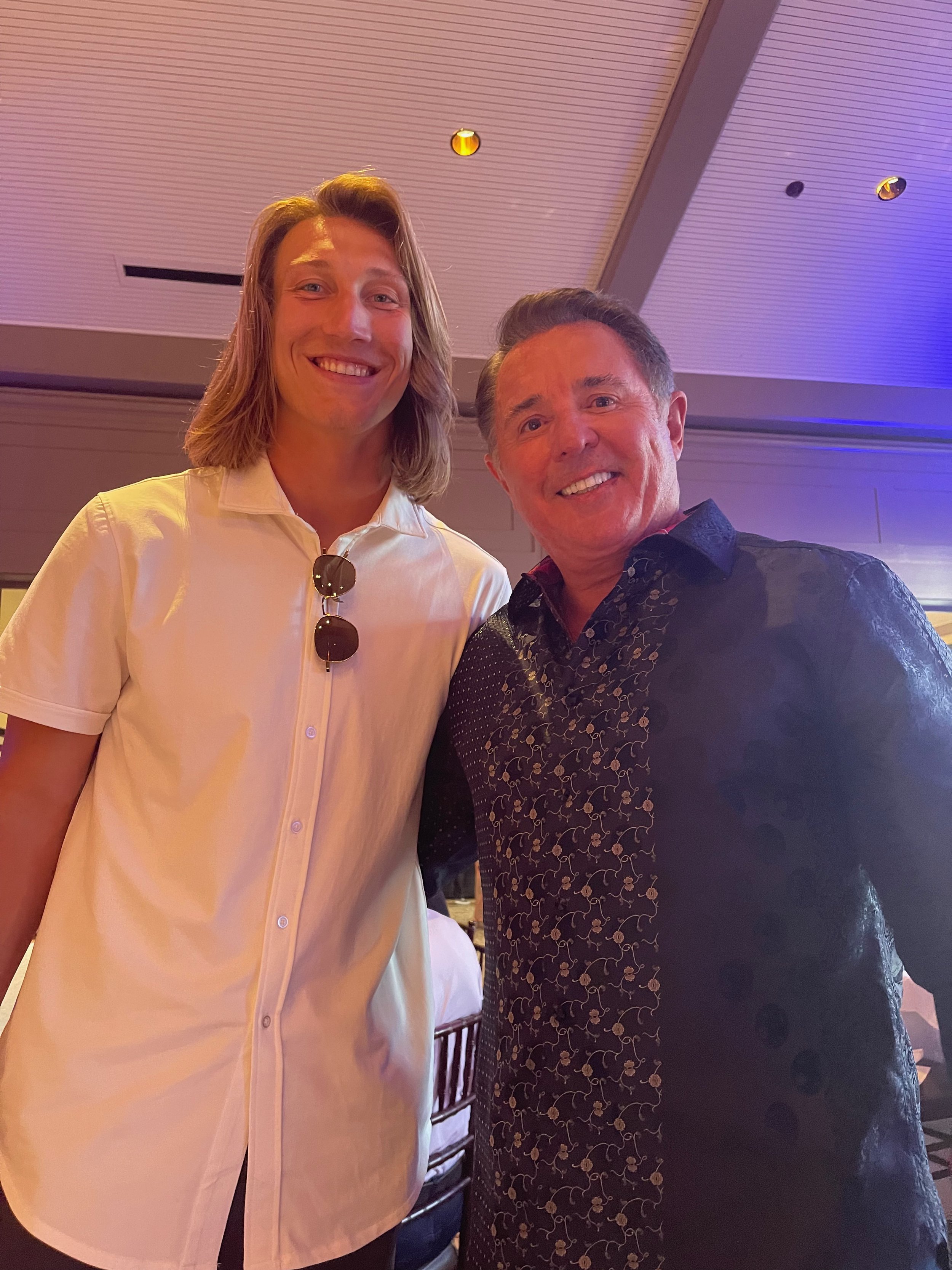 With Trevor Lawrence of the Jacksonville Jaguars