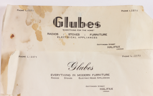 Here are two more letterheads found during reconstruction. Note the the phone number, a relic from a far simpler technological age
