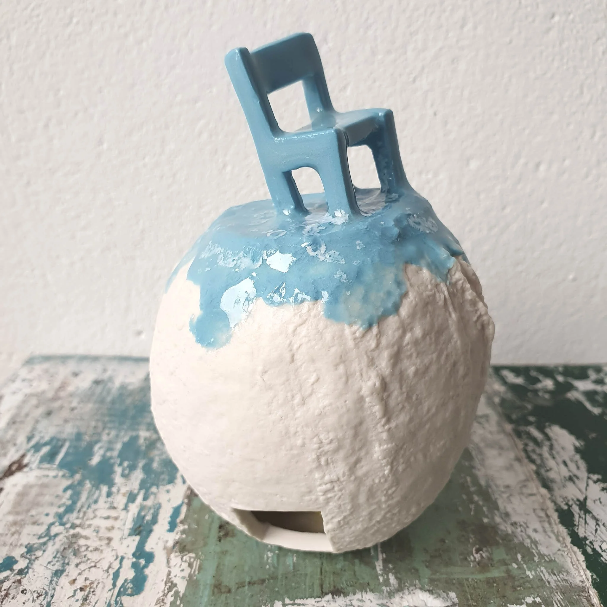 'My Rock, Our Rock'  Unique Porcelain Sculpture