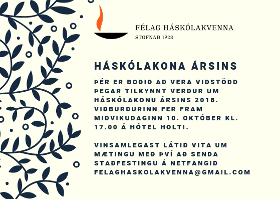 Háskólakona ársins 2018
