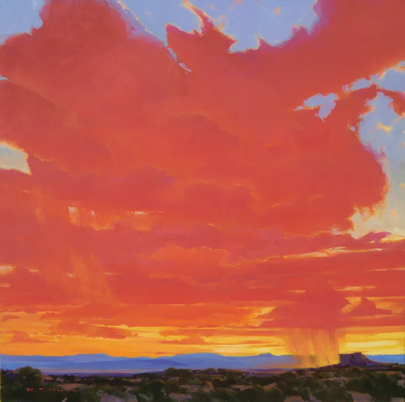 Cielo Rojo 36 x 36 in.
