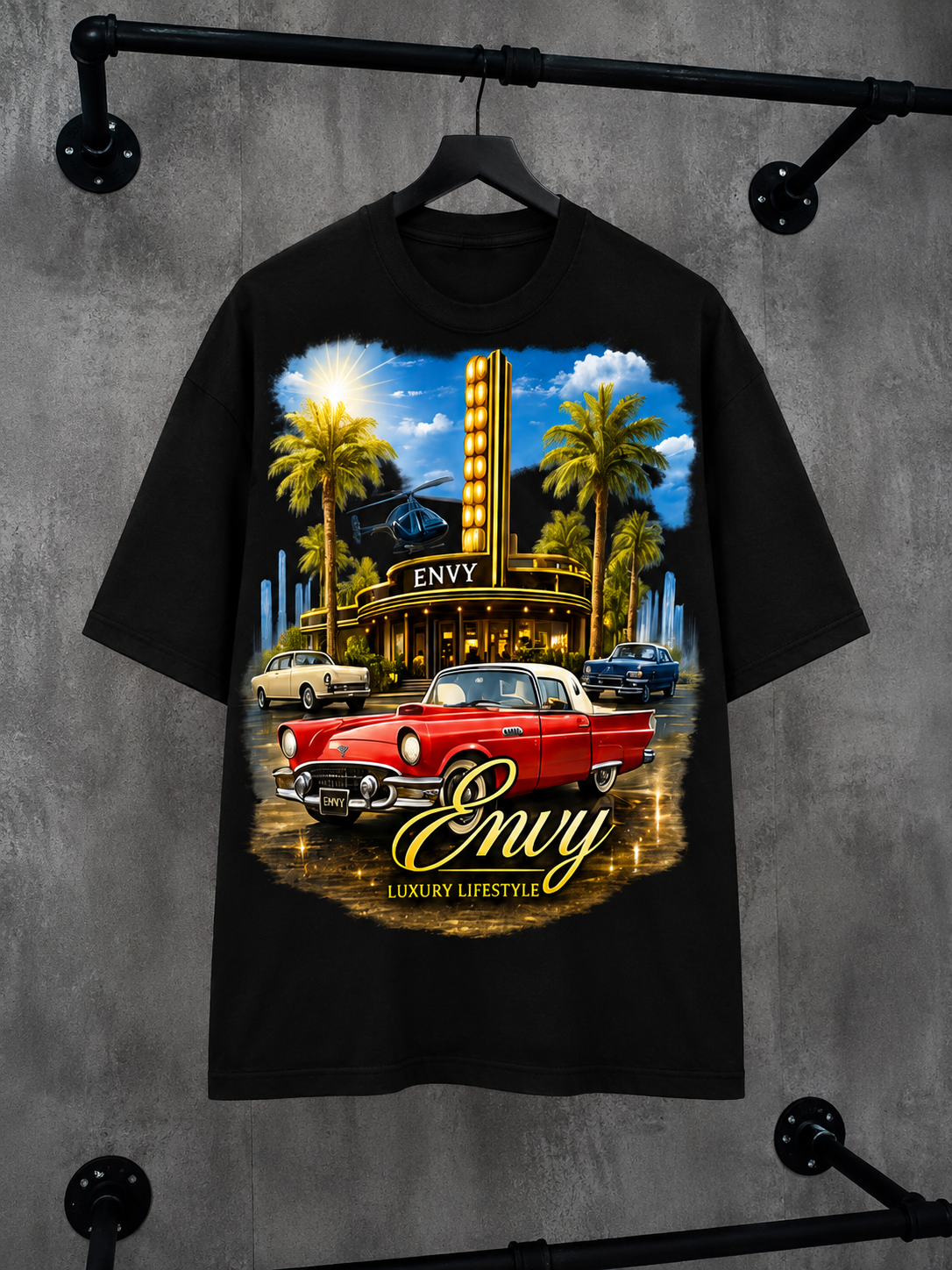 Black Other People Envy Luxury Life Style T-shirt