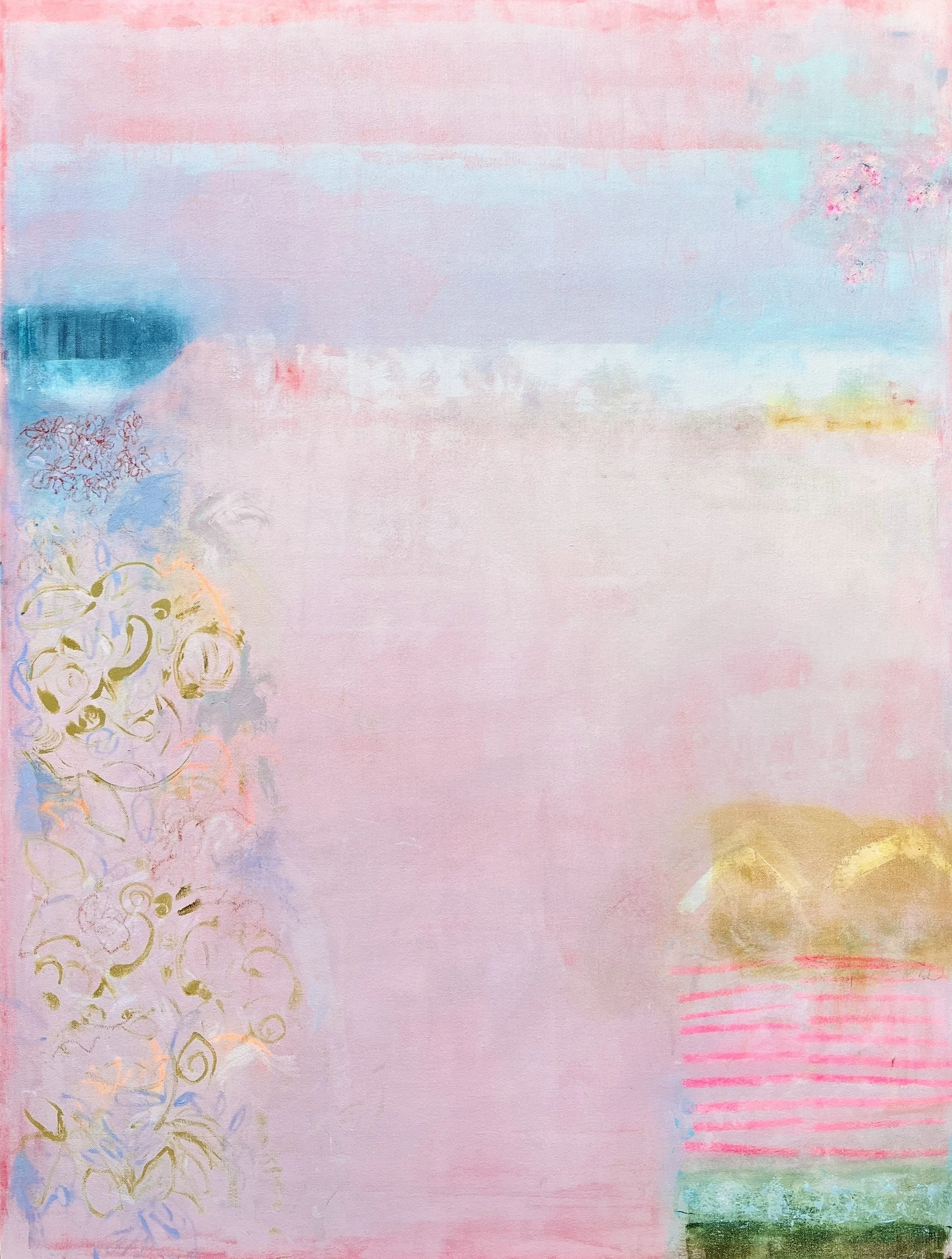 A MEMORY OF GRANDEUR 107cm x 82cm Acrylic and mixed media on canvas.jpg