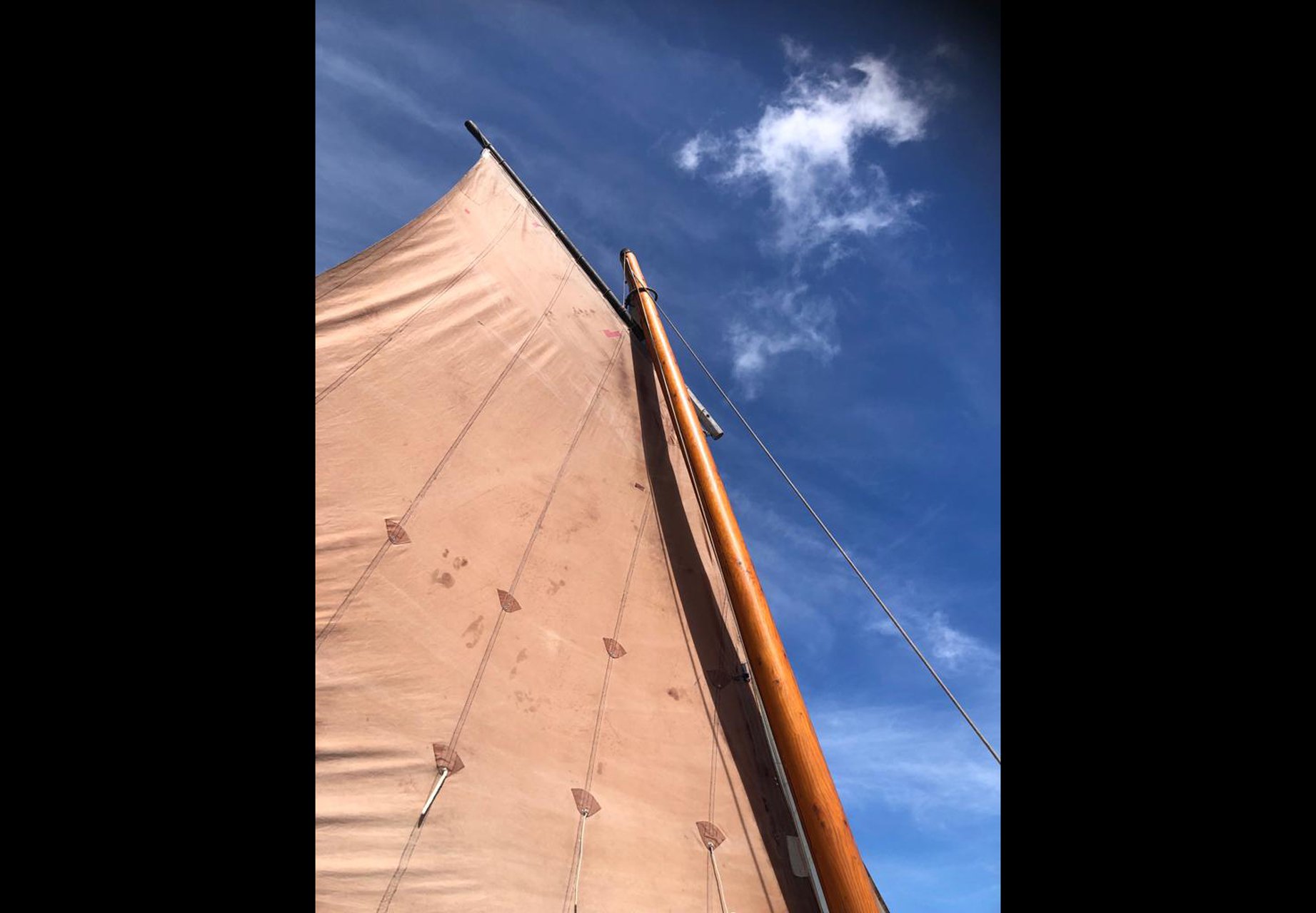 Lugg sail on the Eleanor B