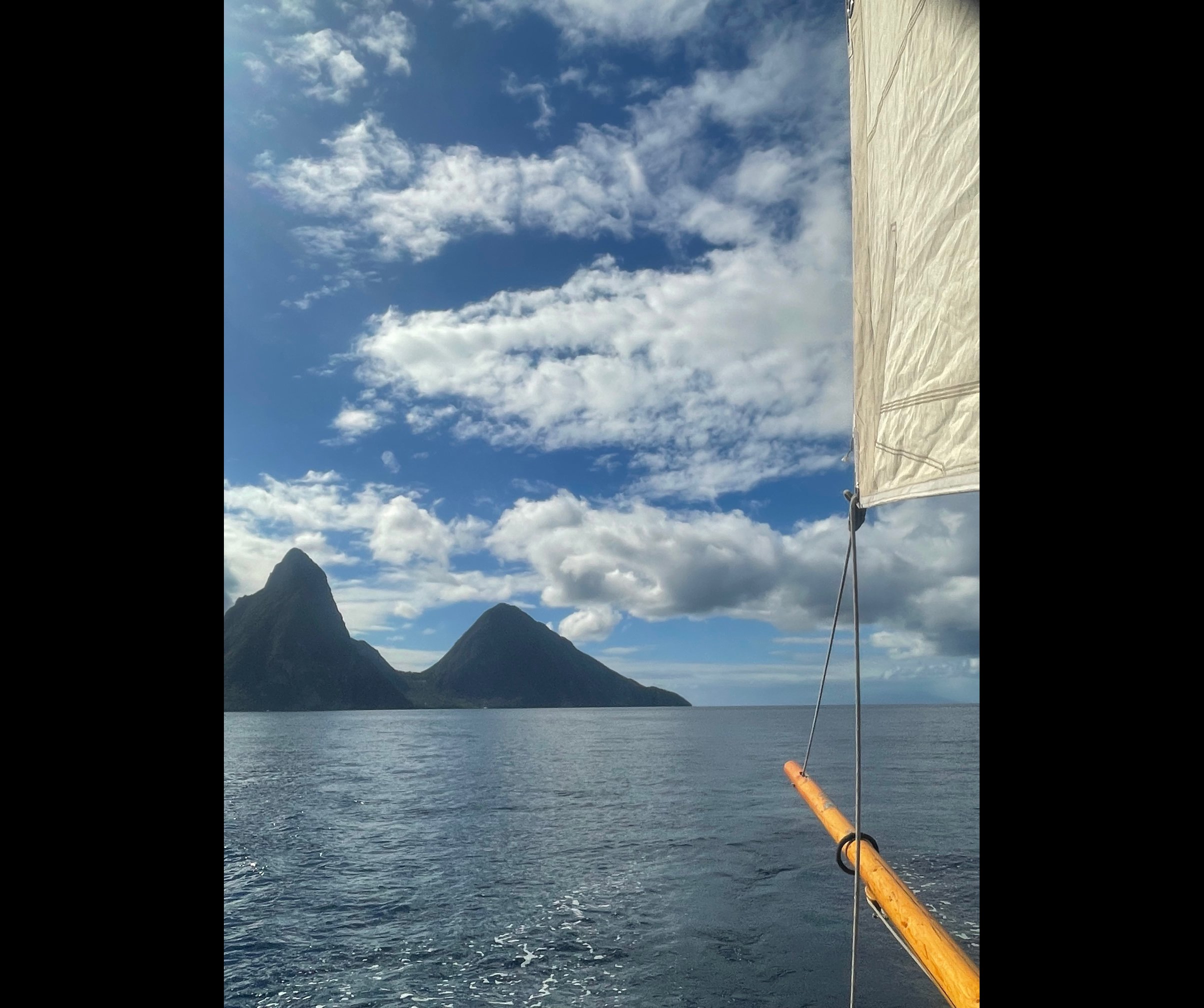 The Pitons from the Eleanor B