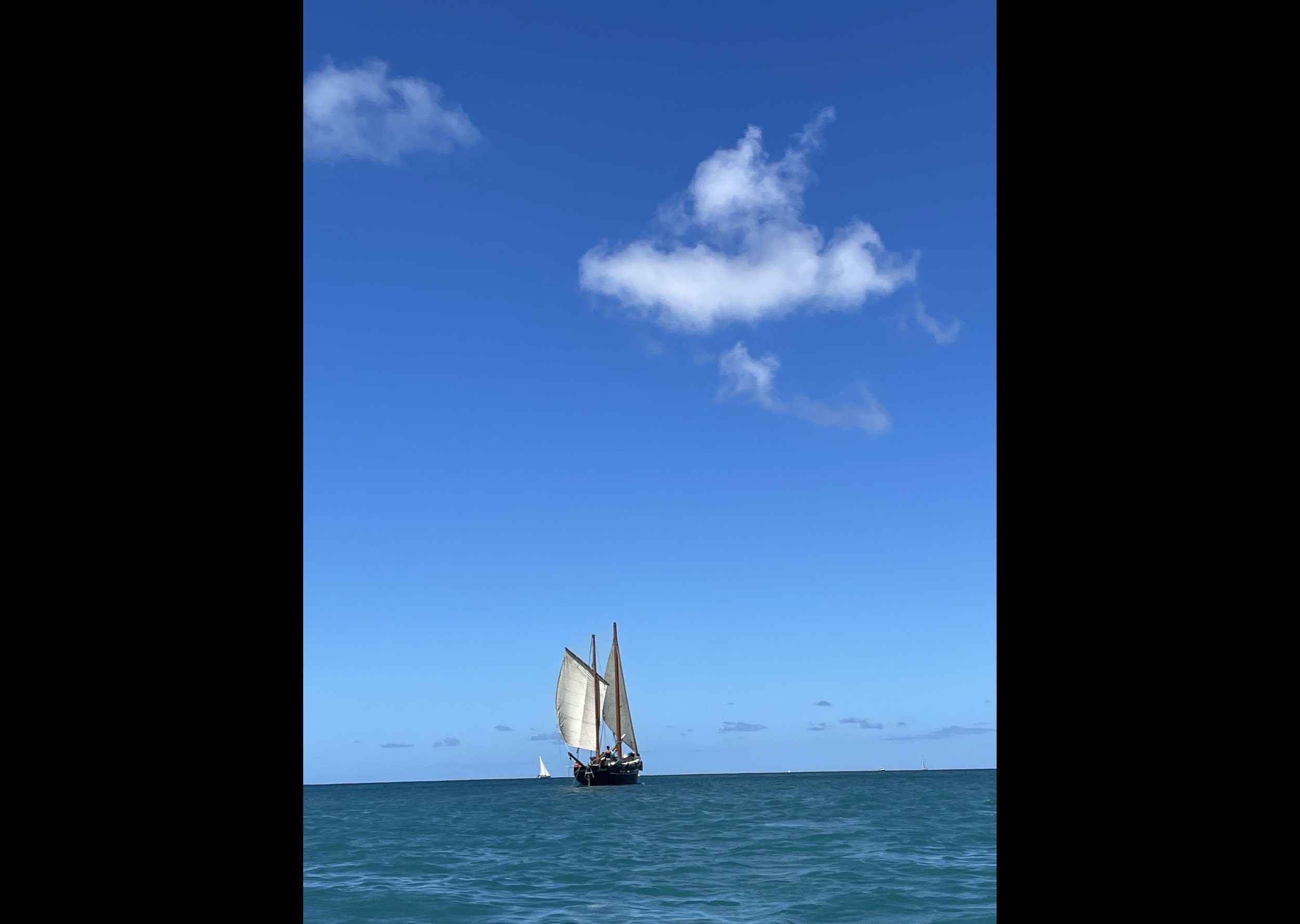 Eleanor B sailing away