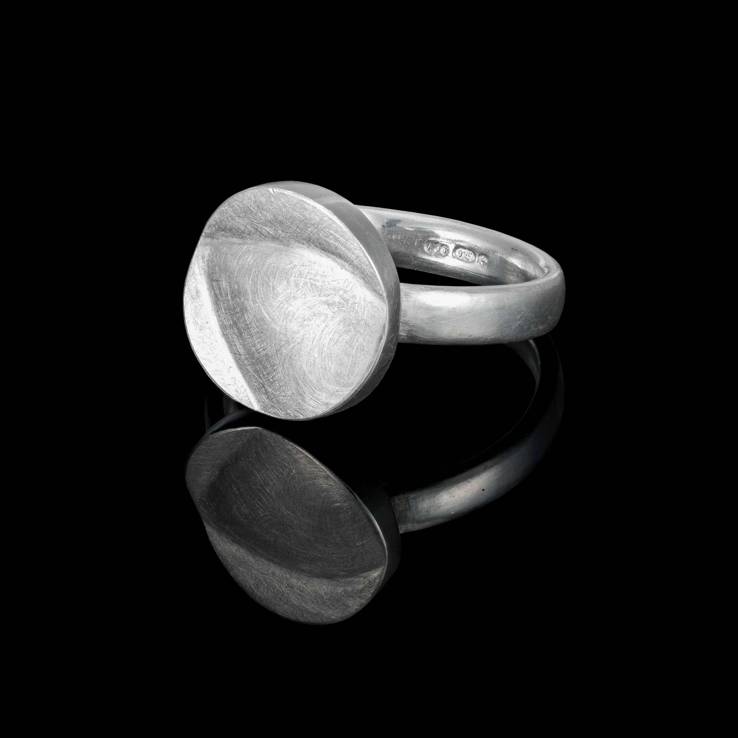 Round ‘Folds’ Ring in silver 2 - Abigail Brown web.jpg