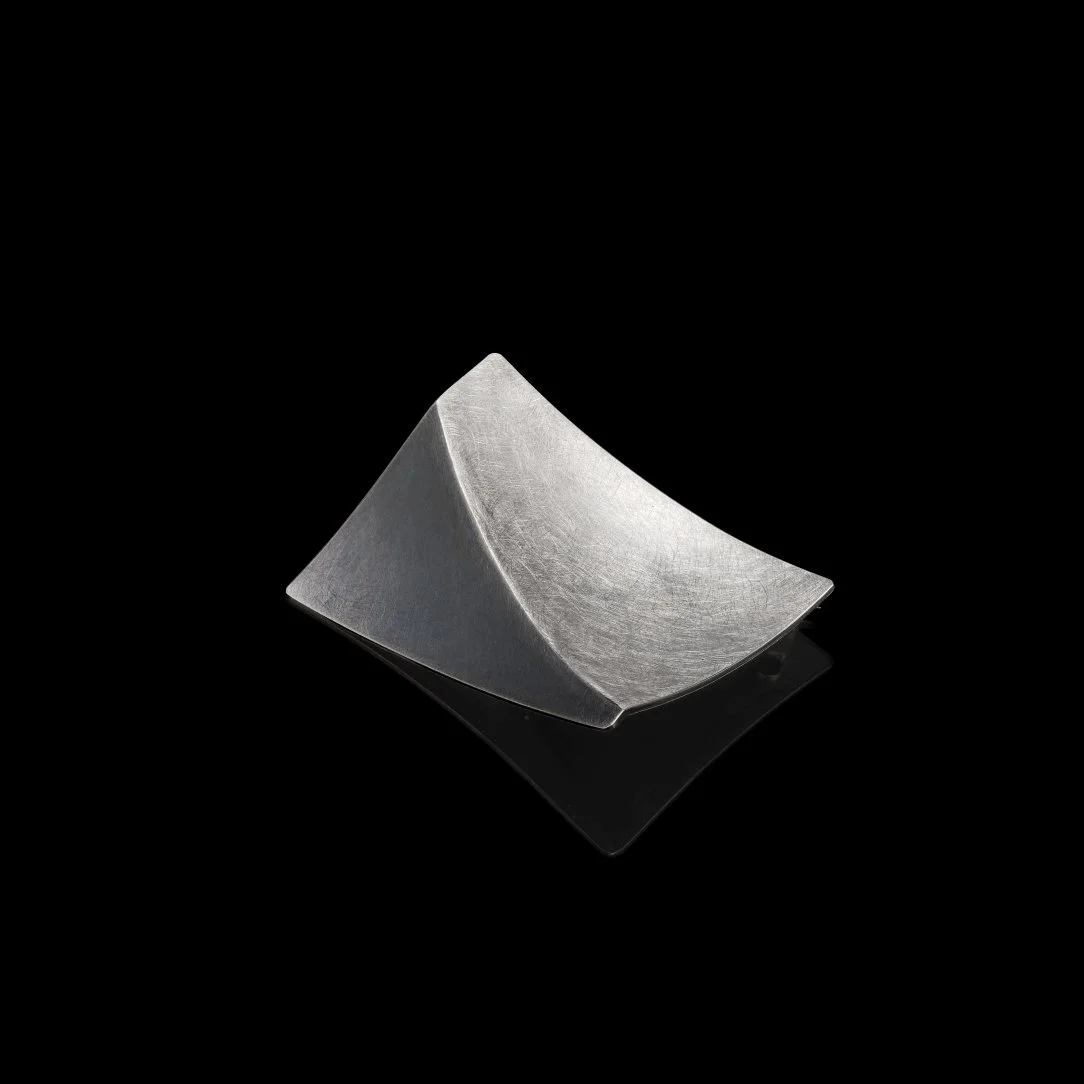 Oxidised Fold Brooch - Abigail Brown low res.jpg