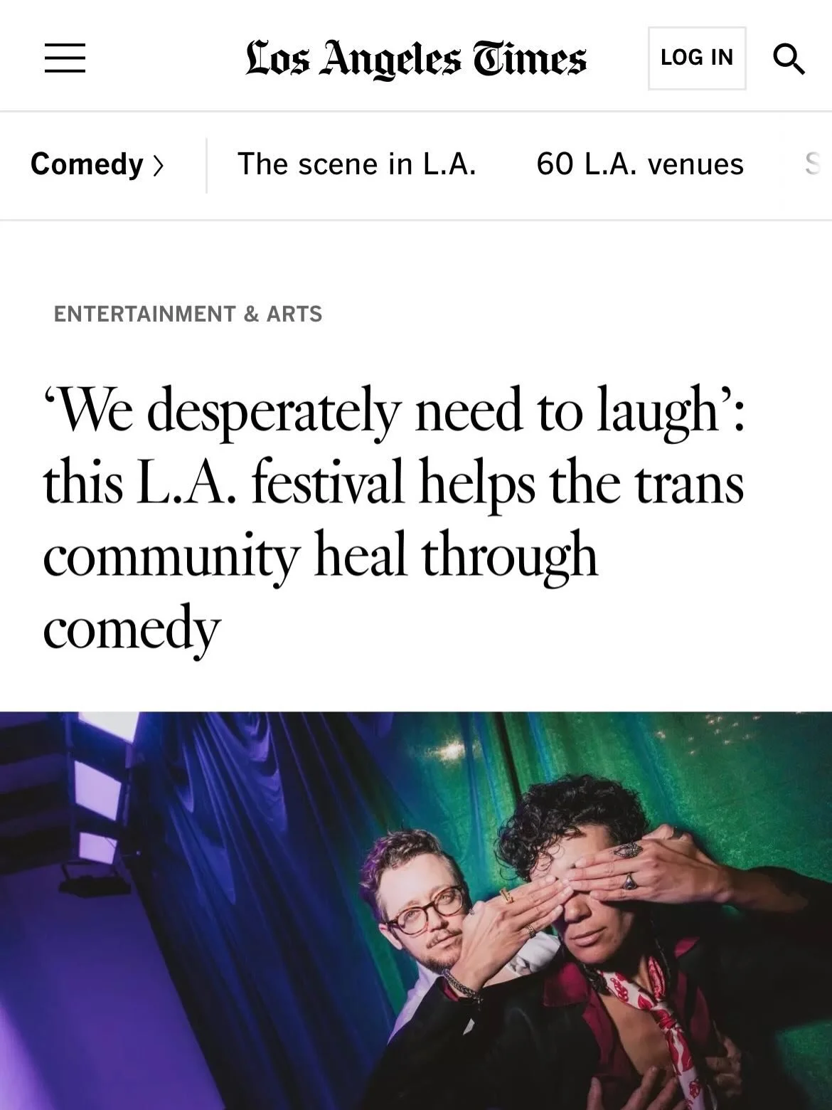✨twink death✨ in the la times 🇰🇷

🧴🫧 so excited to be part of the Joy Who Lived Festival! thank you Laser Webber, Maddox Pennington, and Petey Gibson for making it all possible. &amp; thank u Candace Hansen for the lovely article! 

read for more