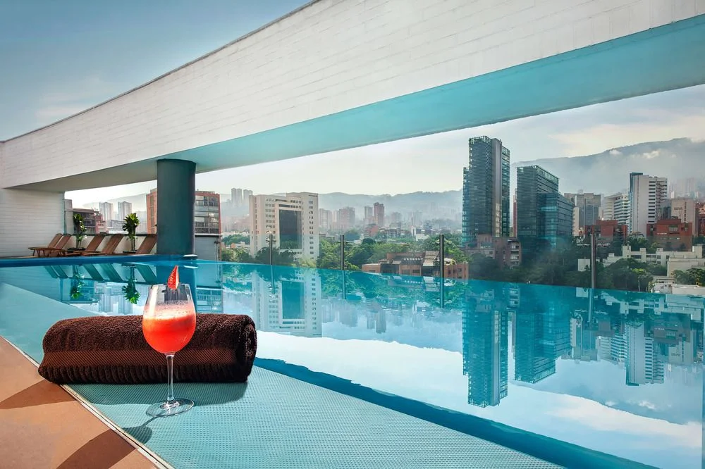 Rooftop Pool at the Hotel Sites 45 in Medellín