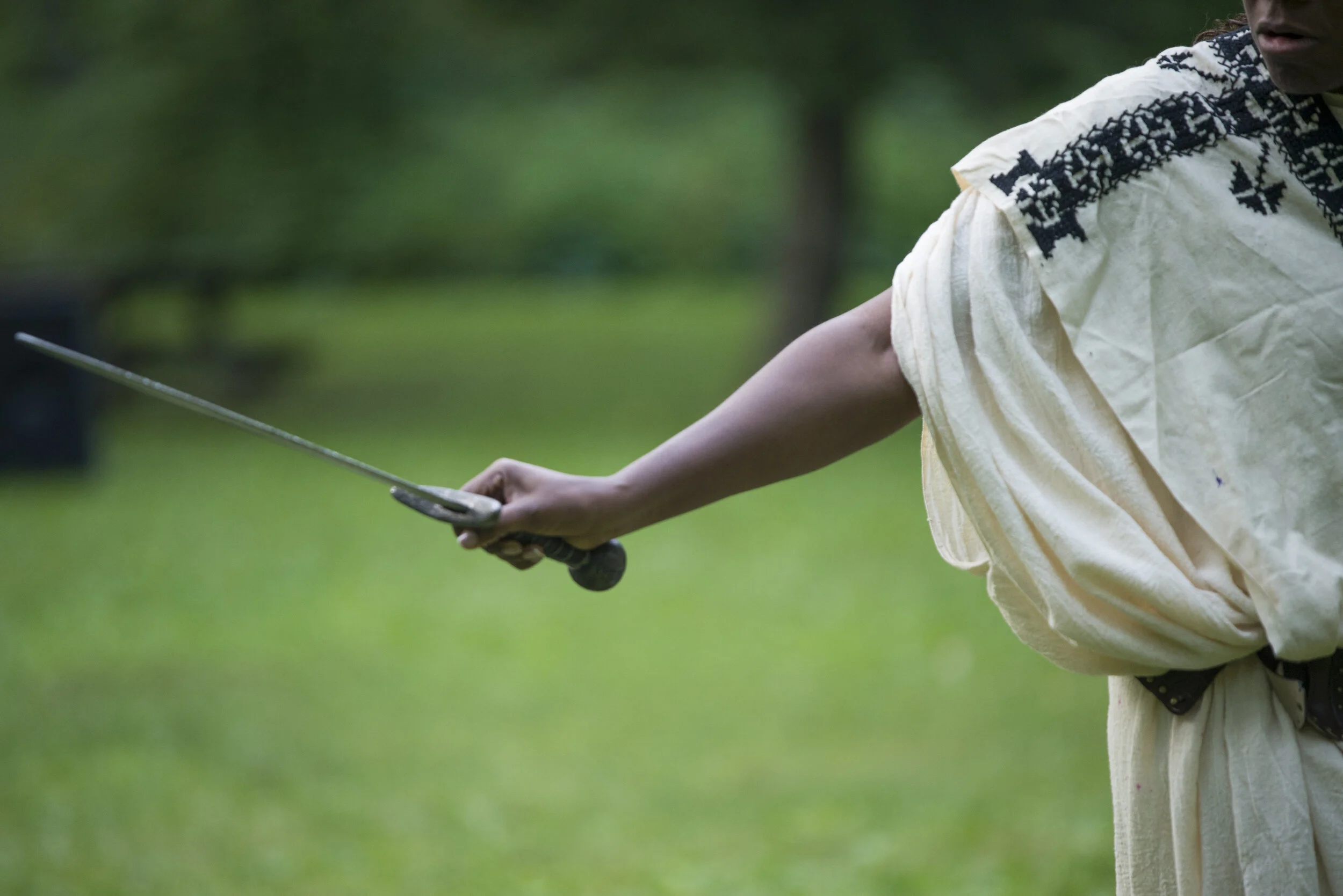  Ithaca Shakespeare Company rehearses  "Pericles, Prince of Tyre" in Robert Treman State Park before the show opens on July 11, 2019.  