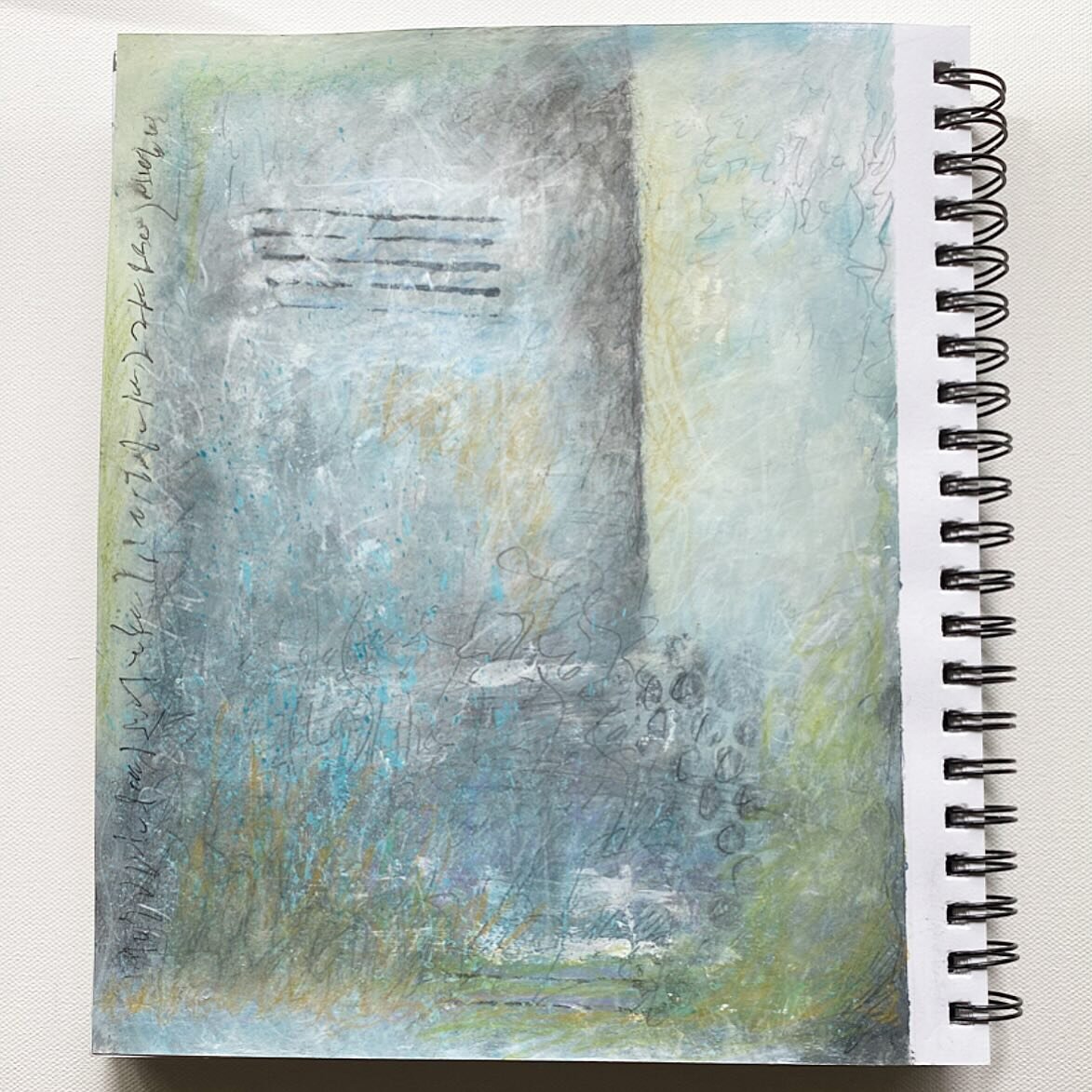 Sketchbook Share: MARK MAKING. #insightcreative30daychallenge Last week I decided to continue the sketchbook challenge in my own way, one page a week while immersed in other projects. This page has layers of marks, some hidden, some seen. I guess I d