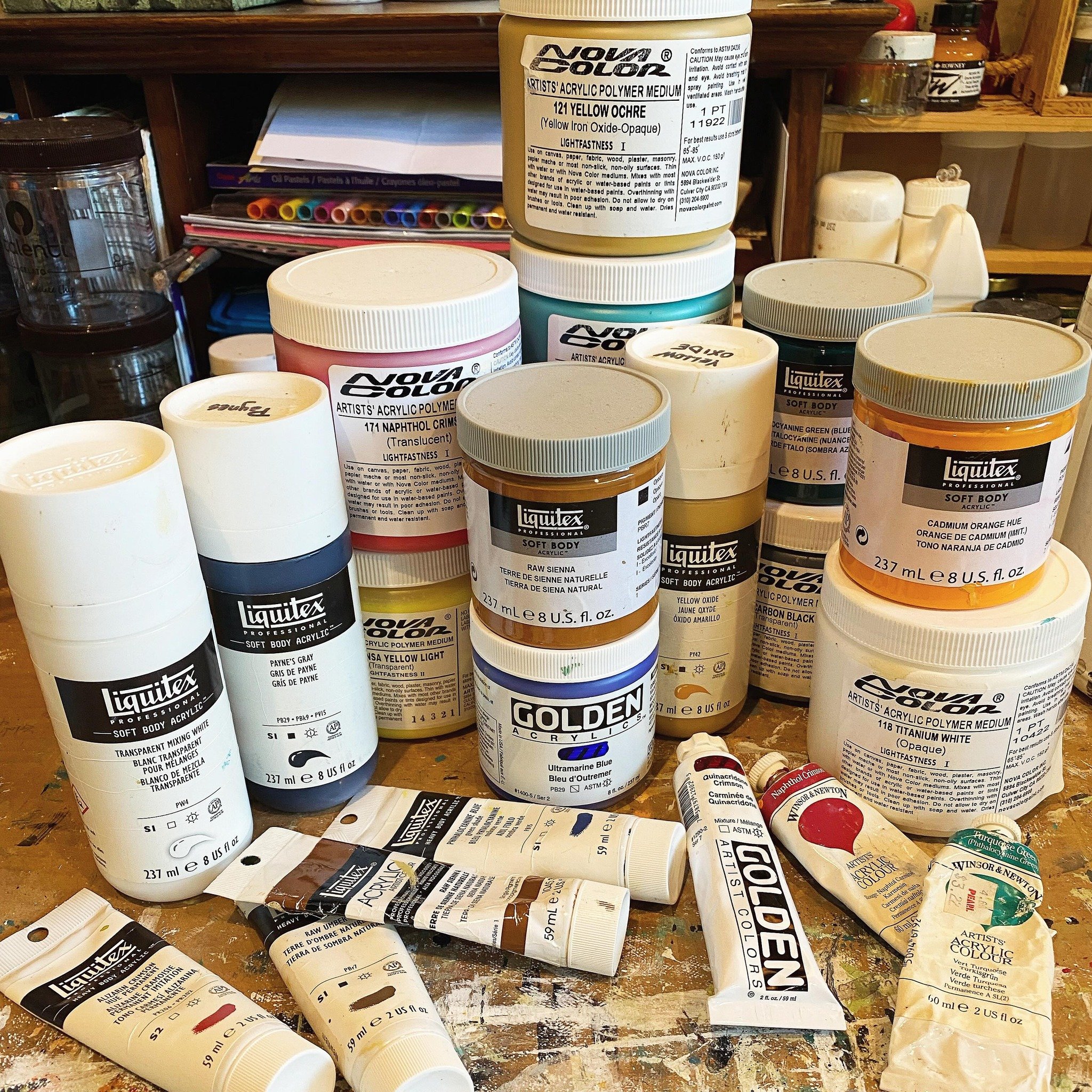 WHAT&rsquo;S YOUR FAVORITE PAINT? Most artists have a favorite paint. For decades, Liquitex was my go to paint. Once in a while I might buy a Windsor &amp; Newton or Golden color. Now I&rsquo;m in love with Nova Color Paints. They just seem so luscio
