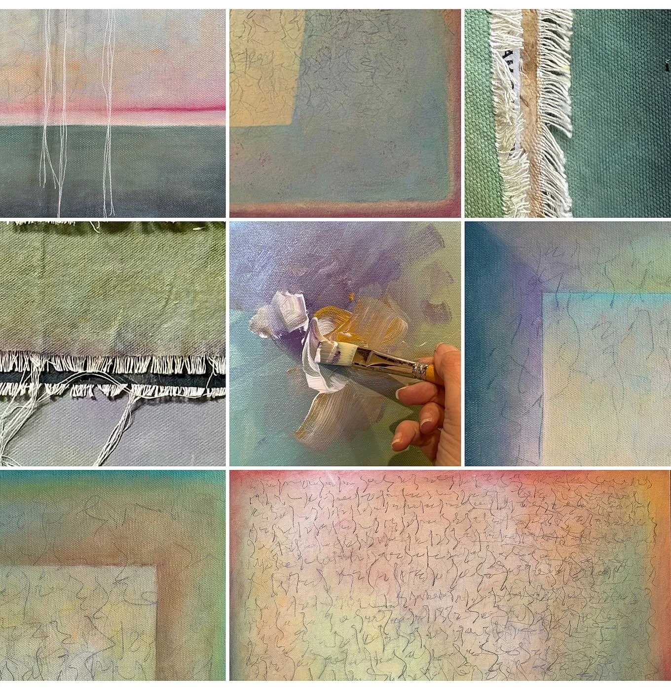 DAY 7: COLOR PALETTE for the @taraleaver
#21daysinmyartworld26  I love mixing up colors that delight my eyes. Most of the colors I create have some yellow oxide in the mix, which makes sense since I&rsquo;m drawn to warm and cozy colors along with a 