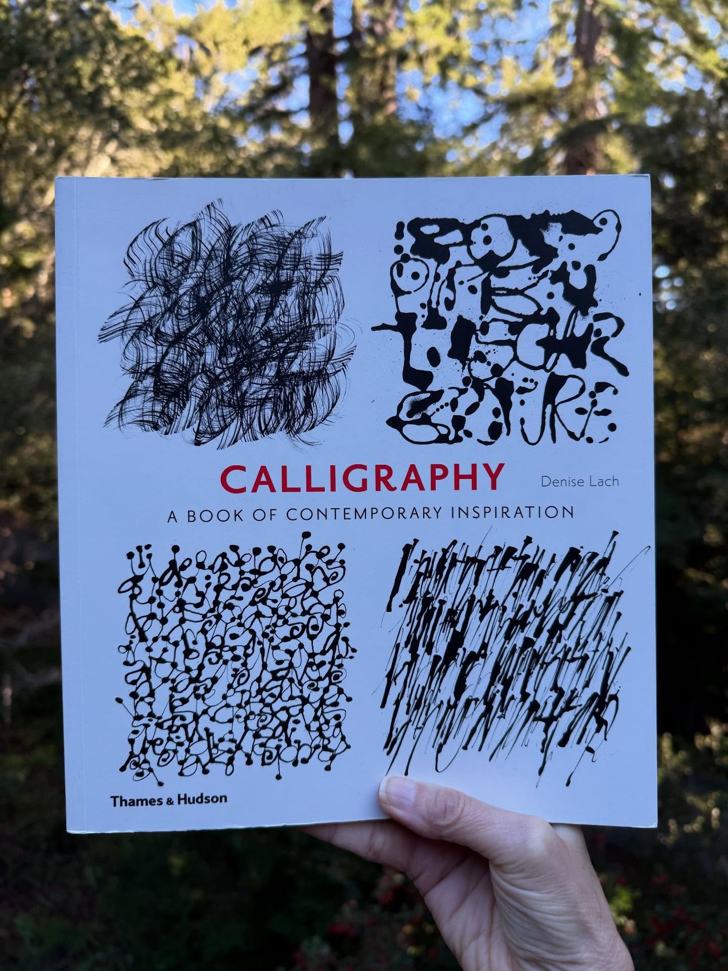 DAY 4: ART BOOKS for the @taraleaver #21daysinmyartworld26 I&rsquo;m going to share 3&hellip; one I LOVE, one I WROTE, and one I&rsquo;m PLANNING to start. 

📚 Calligraphy- A Book of Contemporary Inspiration by Denise Lach. I fell in love with this 