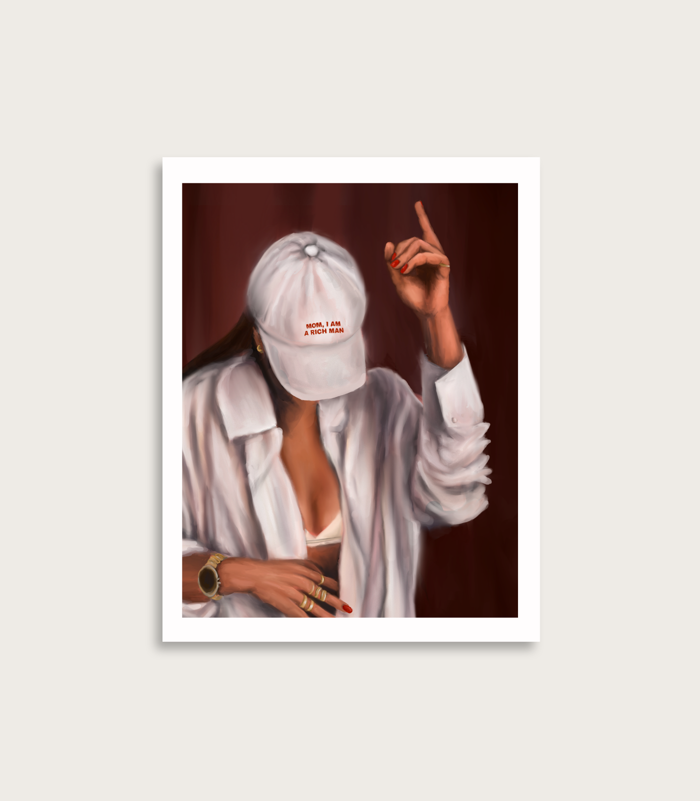 Mom, I Am a Rich Man | Fine Art Print