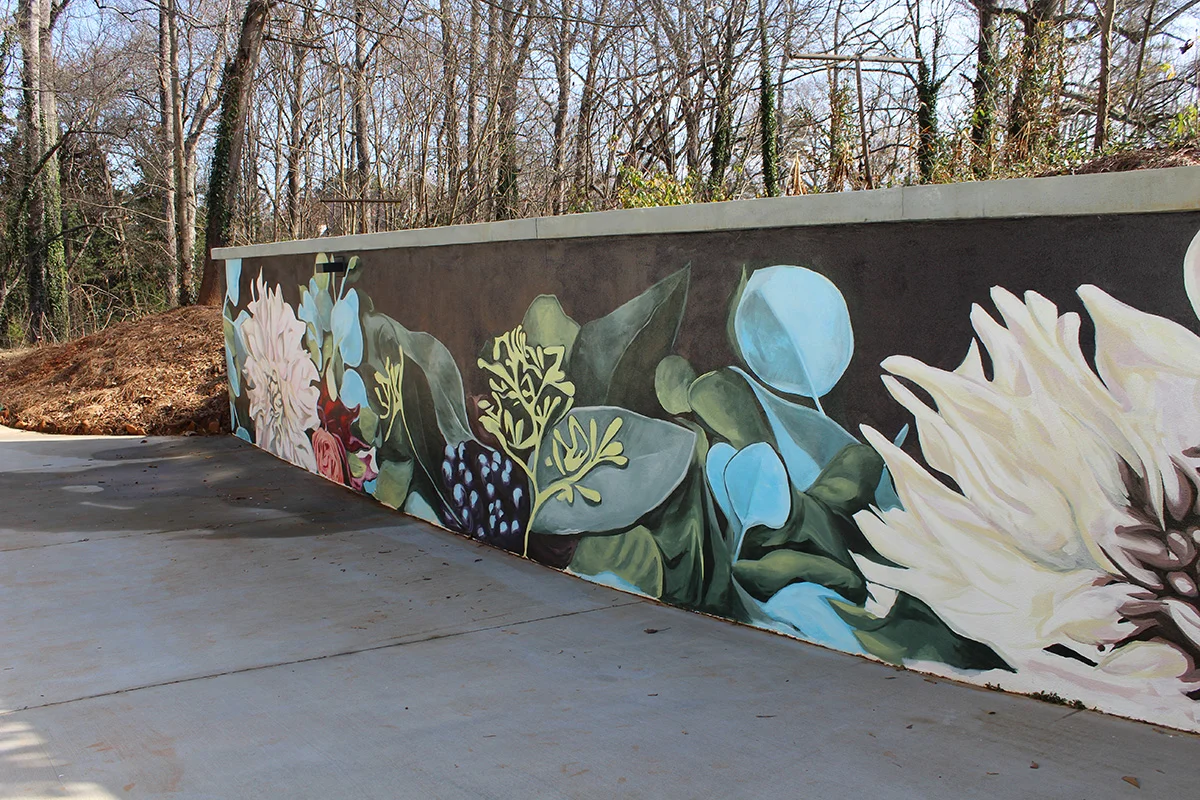 Dahlia Mural 