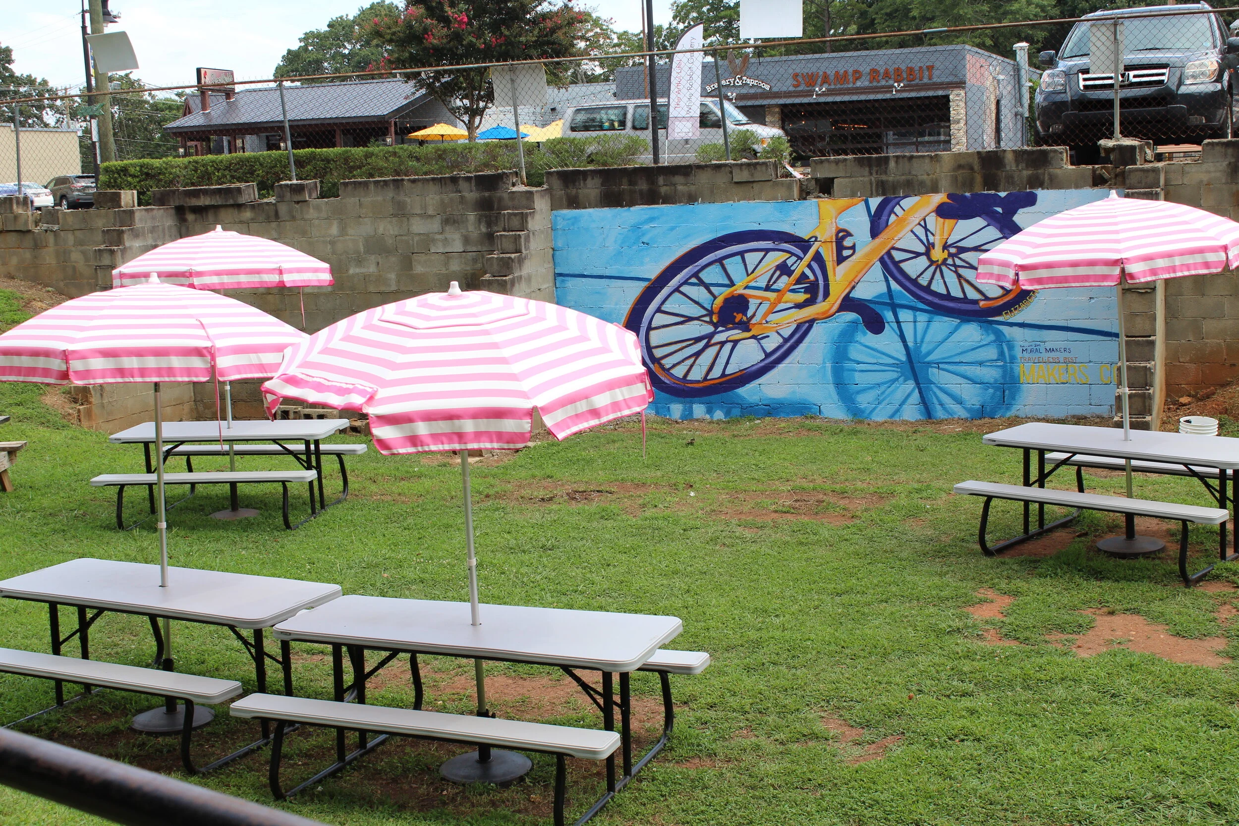 Spoke Mural on the Swamp Rabbit Trail in Travelers Rest, S.C.