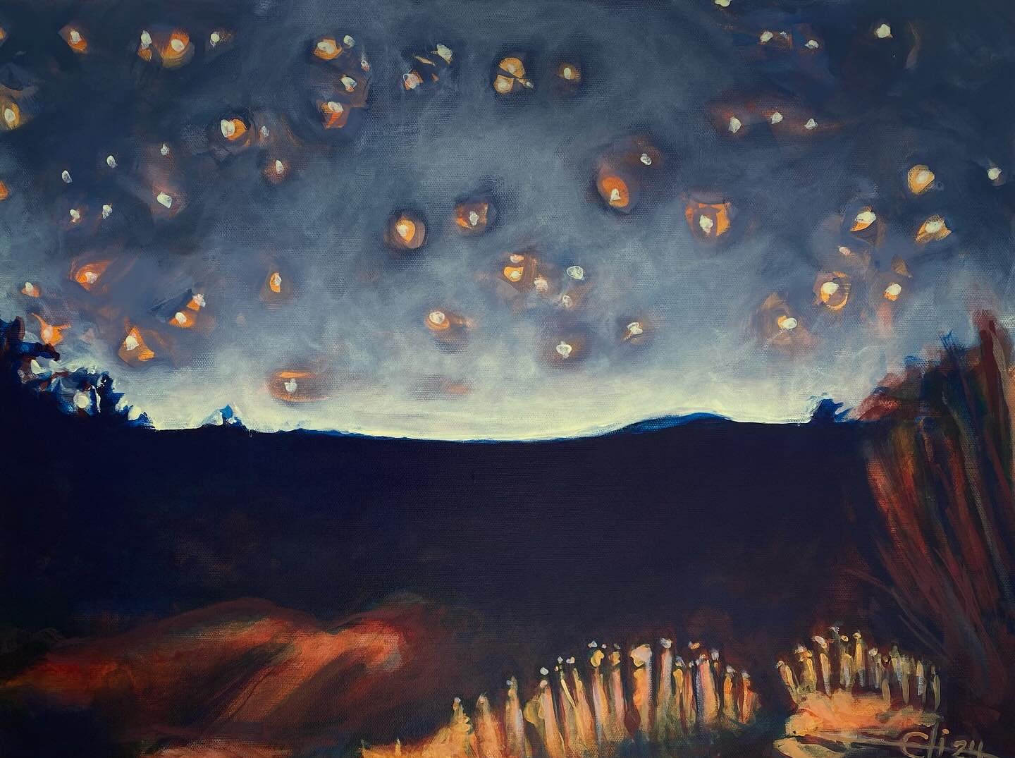 ✨Stars over Montana✨

Acrylic on Gallery Wrapped Canvas
18&rdquo;x24&rdquo;

#paintallofthehours 
#elizabethkinney 
#elizabethkinneyart 
#gvlarts
#montanamoment 
#montanaart 
#gvlartists