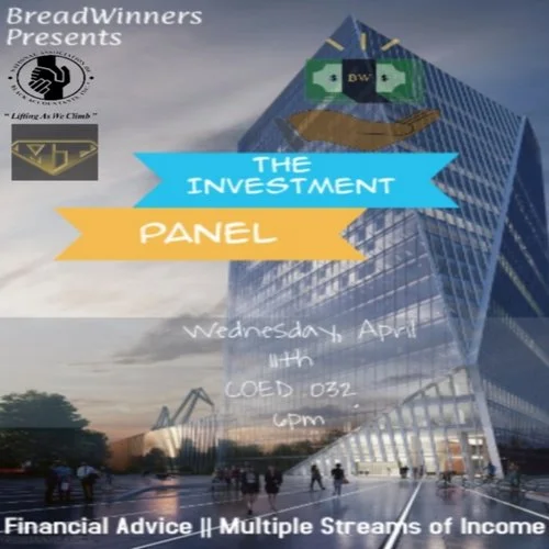 This panel event informed inquisitive young scholars a bout how to responsibly get into investing as a college student. Our panel consisted of five individuals who specialized in different fields of investing, including a registered representative, a financial advisor, a venture capitalist, and a real estate specialist. We briefly covered topics ranging from the stock market, to real estate, all the way to angel investing and insurance. Students were able to ask questions and network with the panelists following the panel.