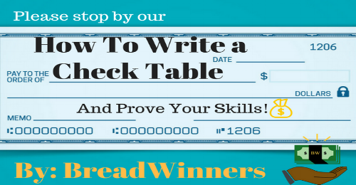 We felt knowing how to write a check is a fundamental skill that many millenials are not educated on growing up. They will need to write checks for their rent, organizations, businesses, and other important situations. To ensure they were aware and polished on this skill, we set up a table in the union with laminated checks and dry erase markers. We challenged students passing by to learn or prove their check writing abilities.