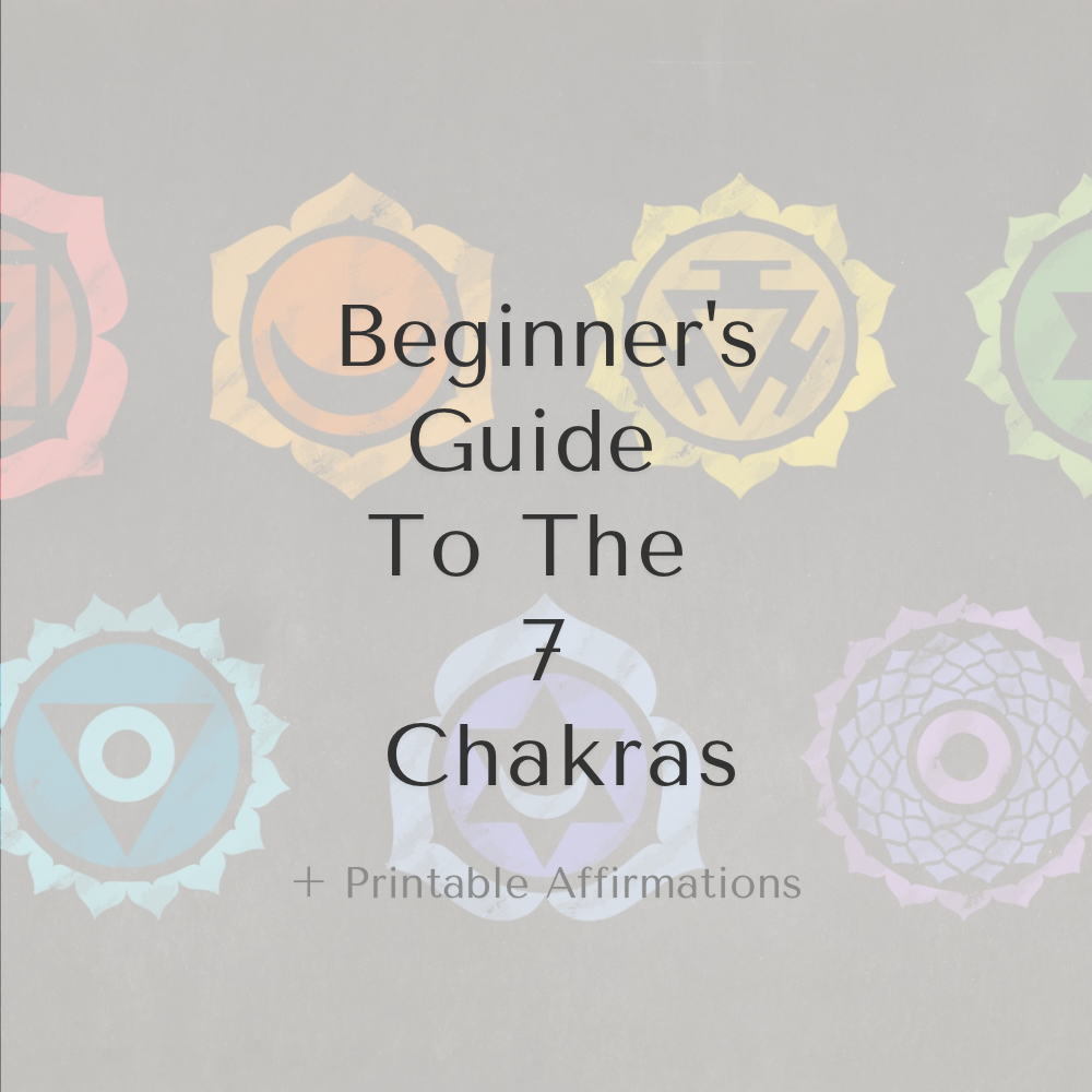 Beginner's Guide To The 7 Chakras + Affirmation Printable