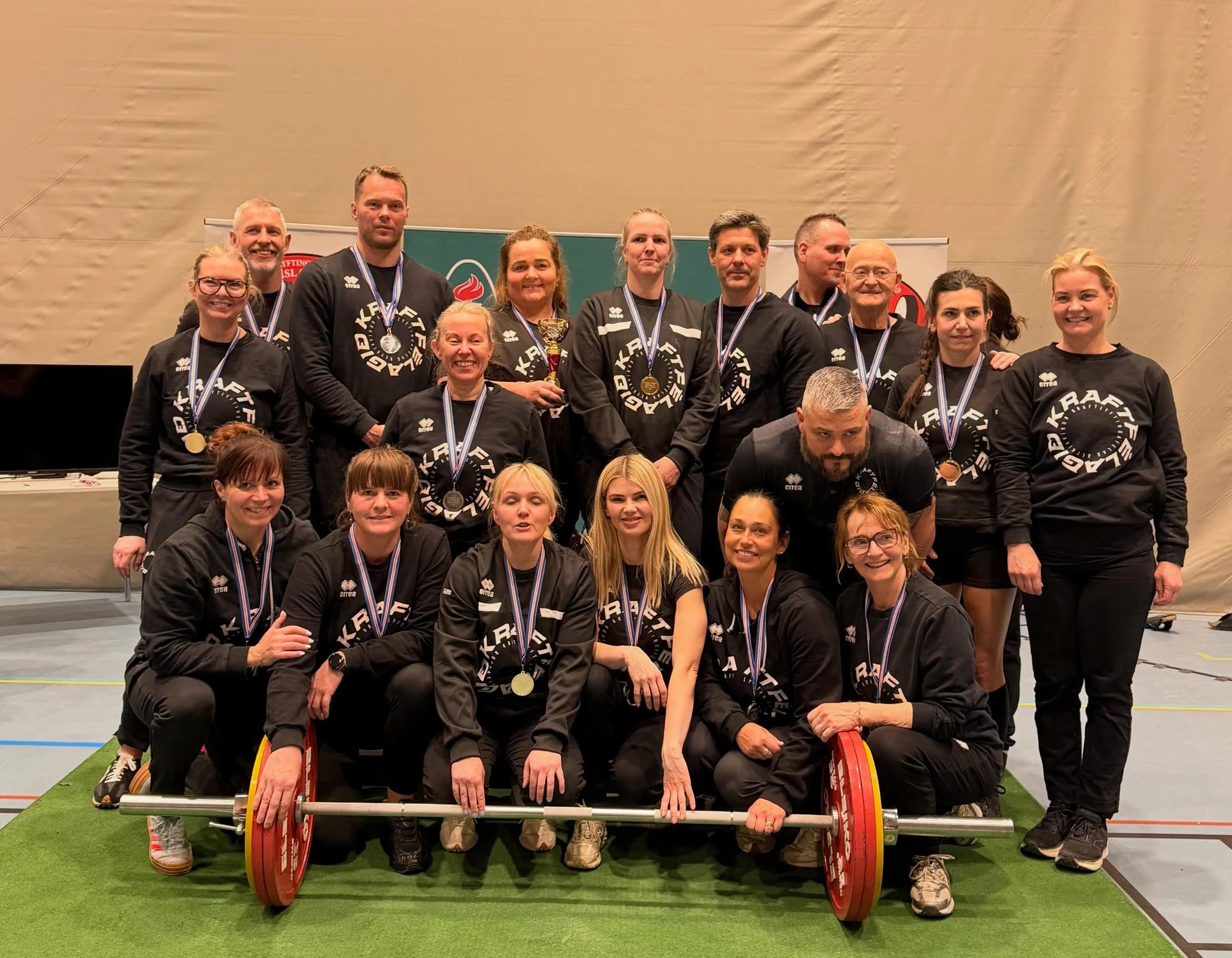 Keppendur frá Kraftfélaginu Ingimundur Laufey Agnars, Laufey Kristjáns, Rebekka Silvía