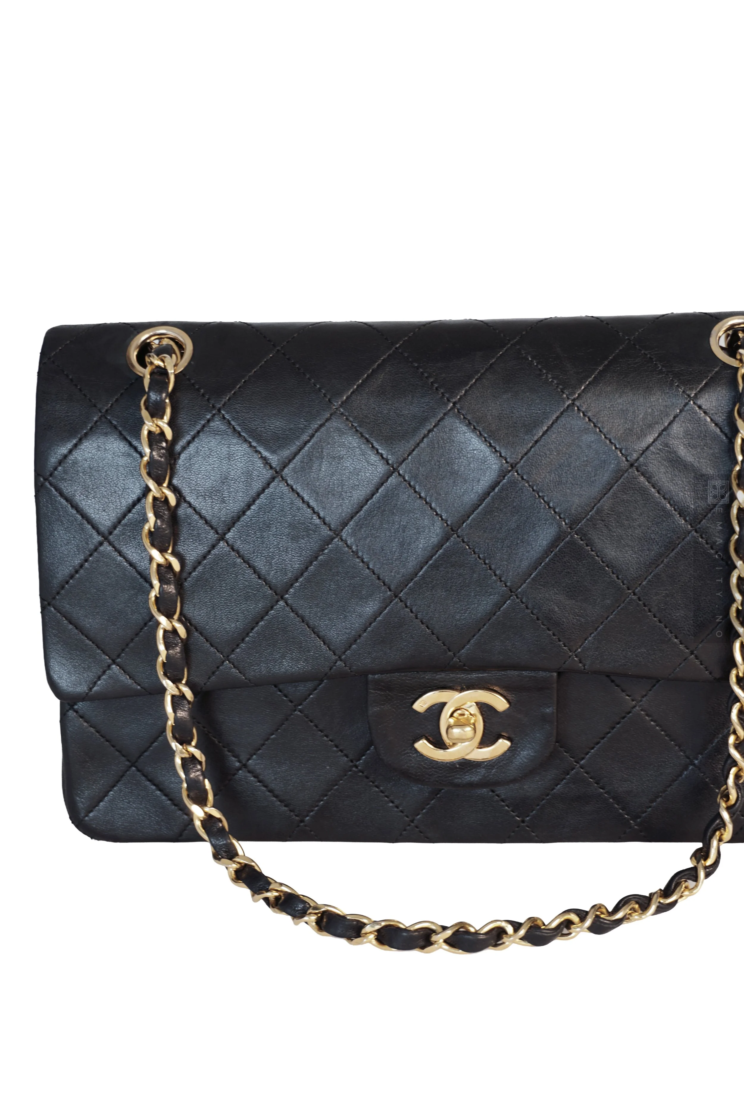 Chanel Medium Double Classic Flap, Svart (GHW)