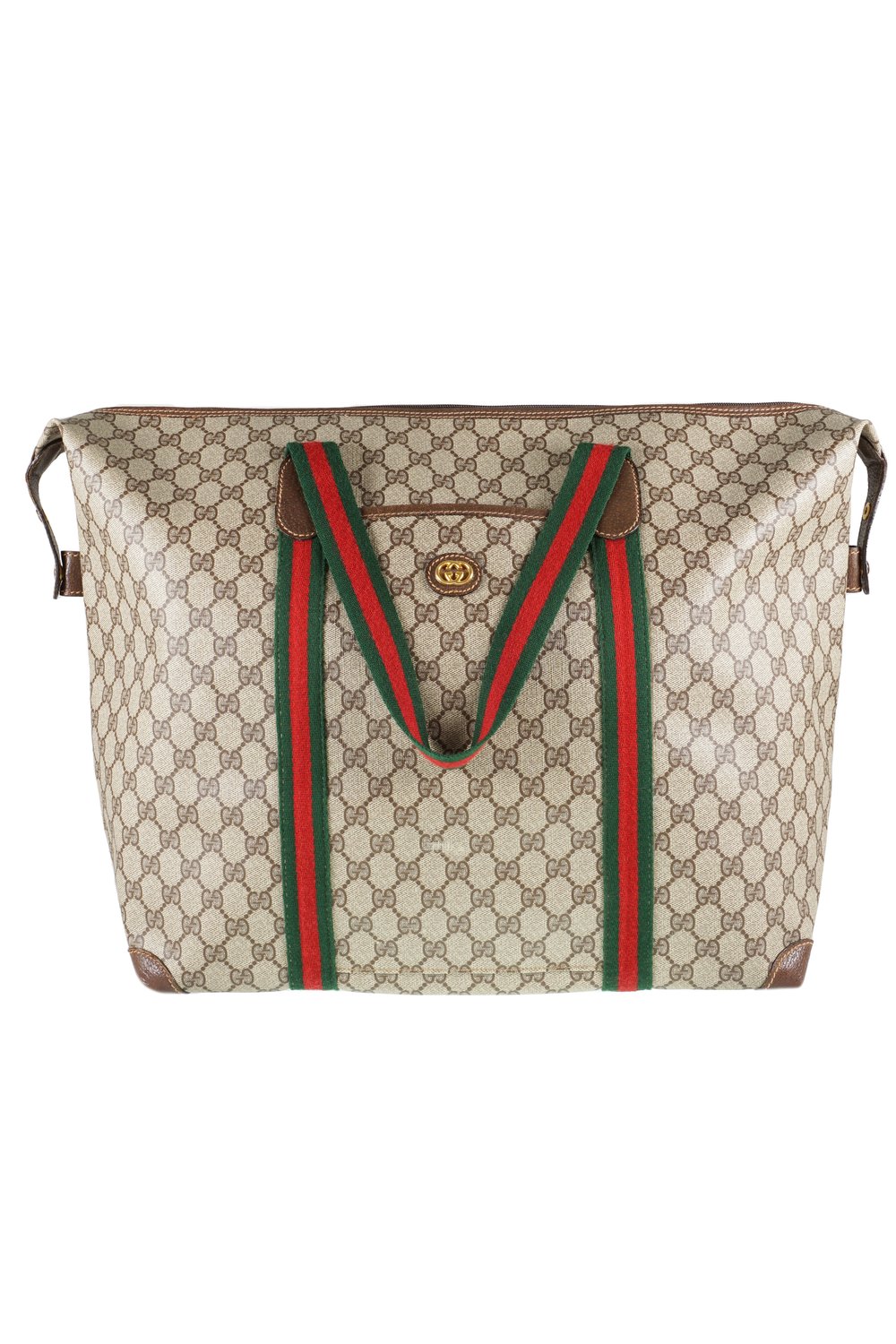 Gucci GG Supreme Weekend bag, Brun