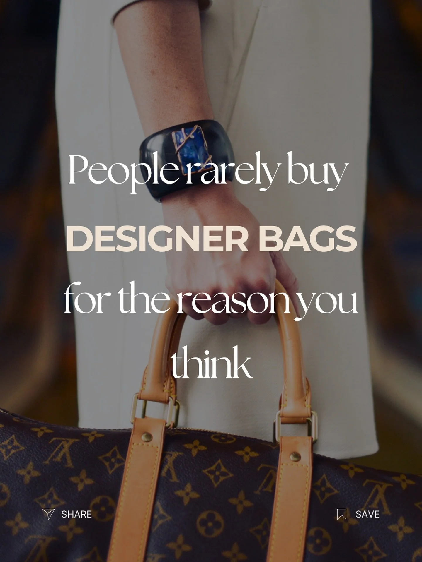 ✨ Some bags are more than just bags.
They mark a moment you&rsquo;ll never forget.

Many people think designer bags are only about fashion.
But for many owners, they&rsquo;re something much more personal.

🎉A first luxury bag to celebrate a promotio