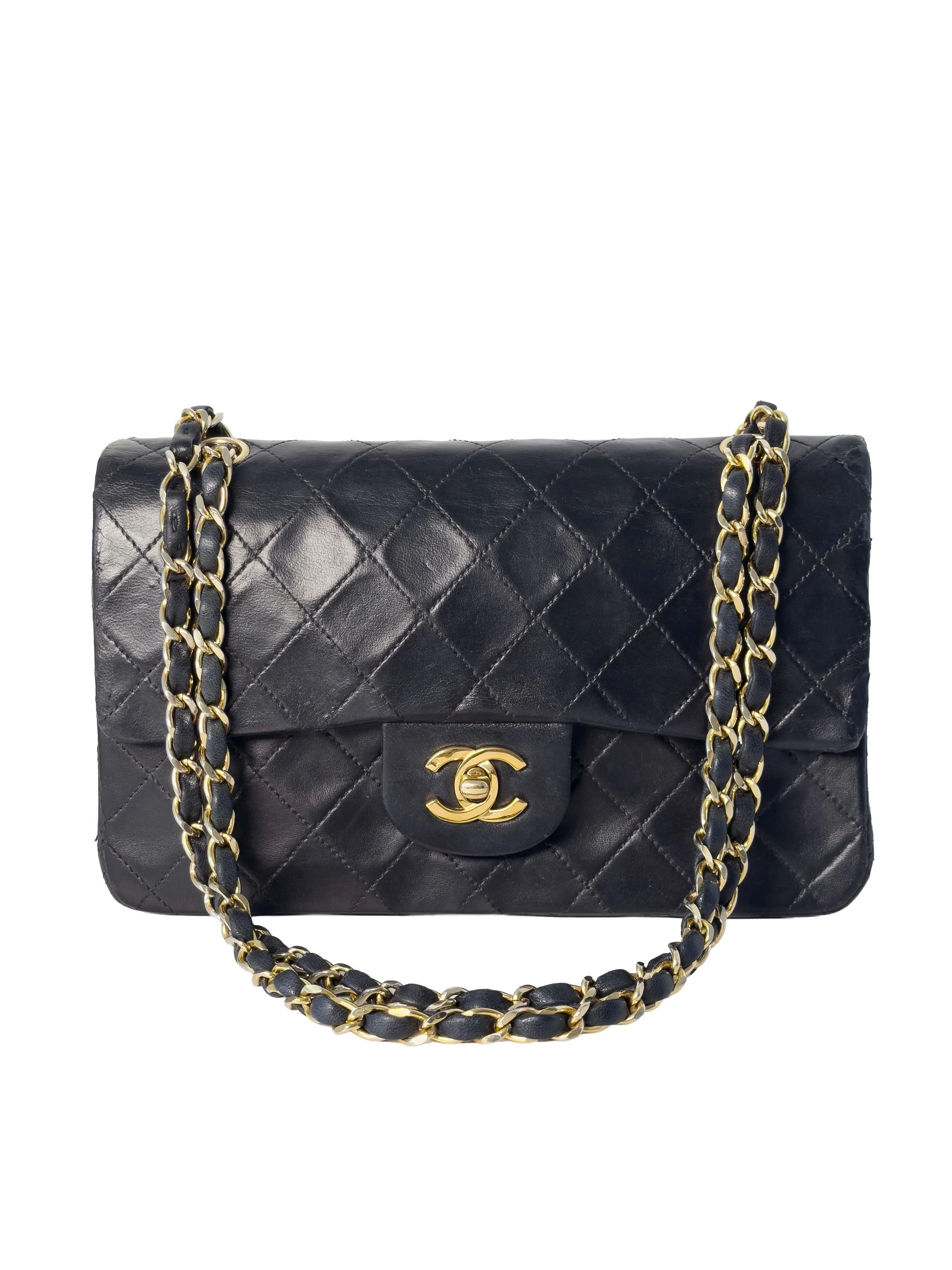Chanel Small Double Classic Flap, Svart (GHW)