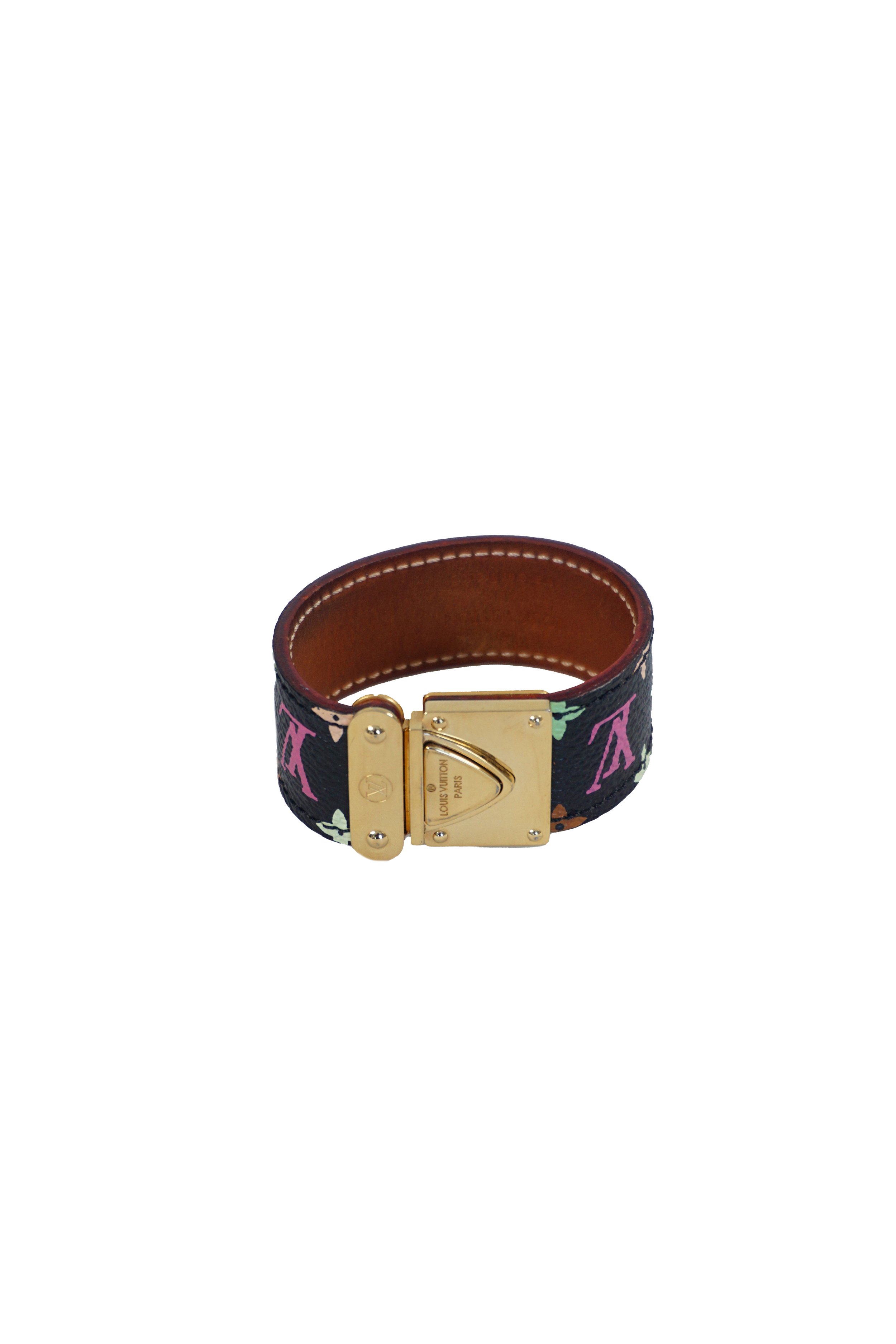 Louis Vuitton Monogram Multicolor Koala Bracelet, Str. S Svart
