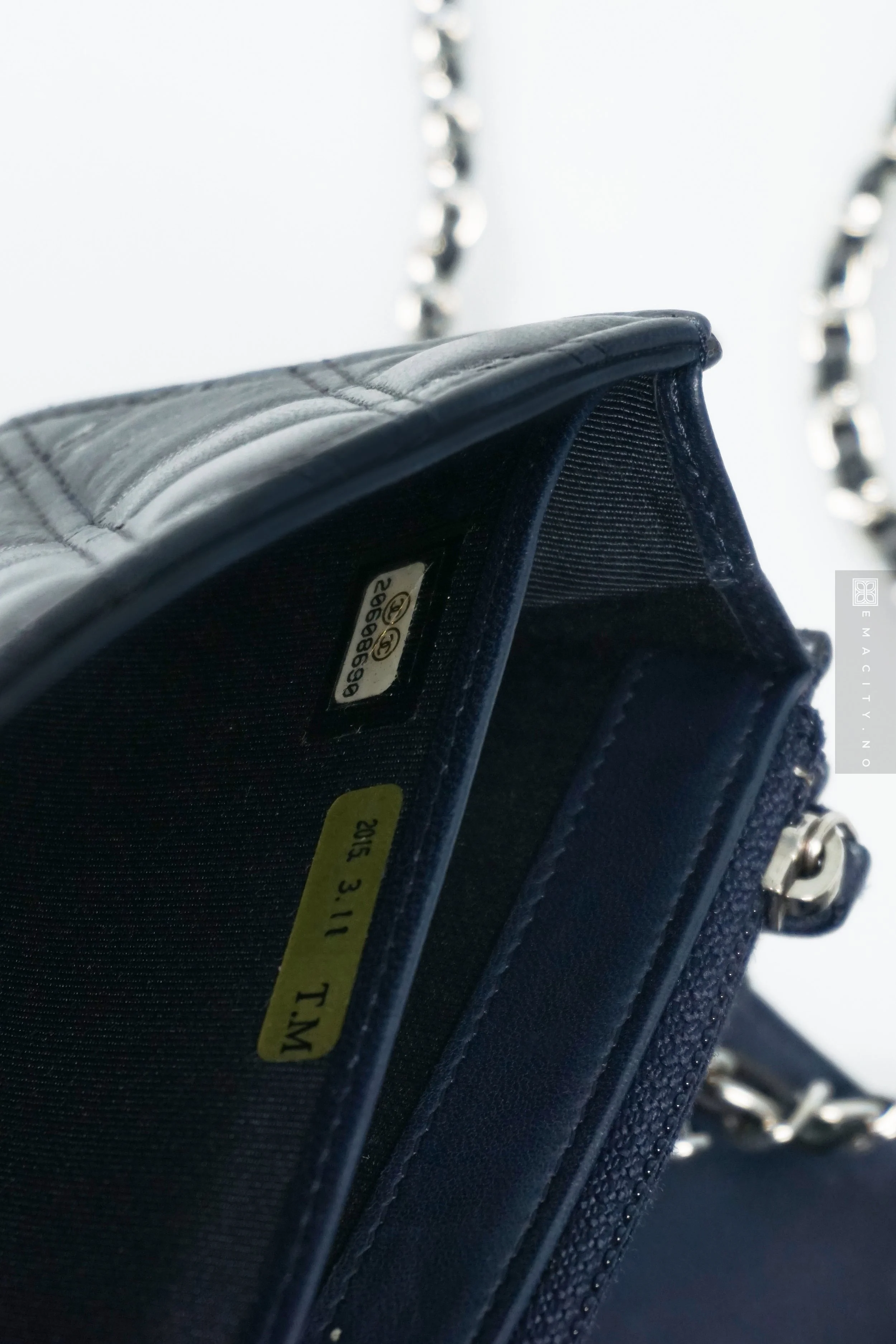 Chanel Quilted Lambskin WOC, Svart (SHW)