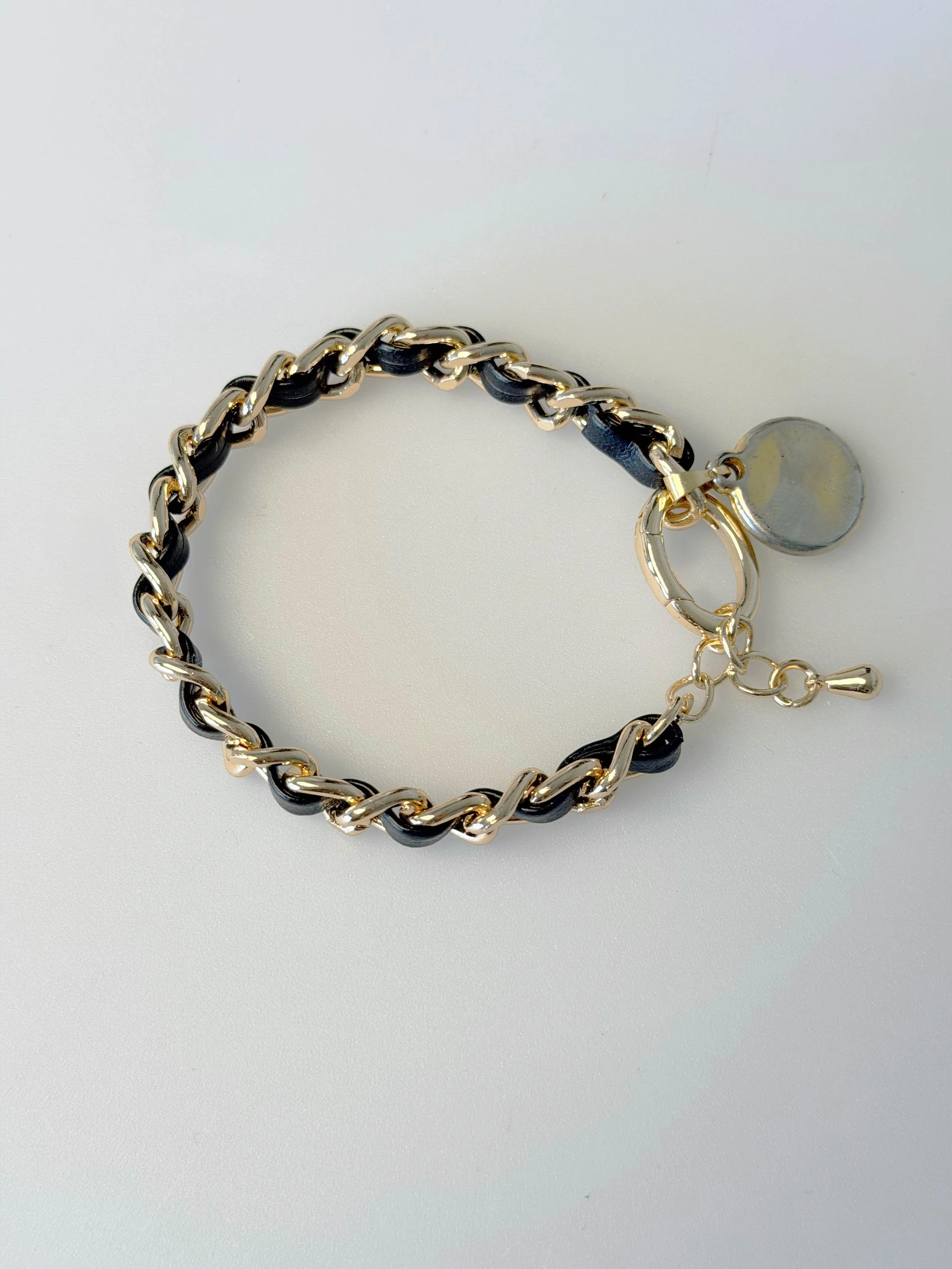Chanel CC chain logo armbånd, GHW