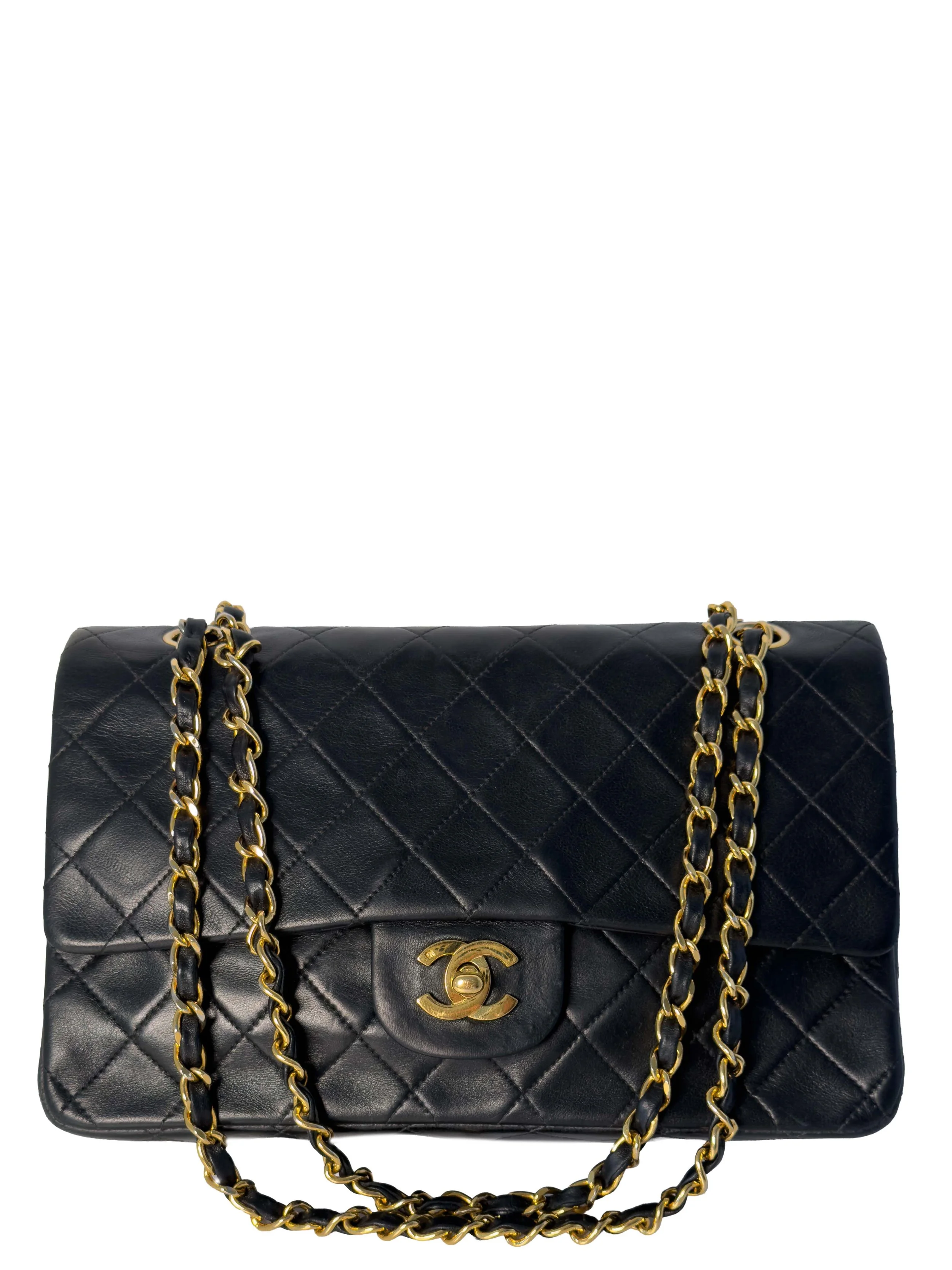 Chanel Medium Double Classic Flap, Svart (GHW)