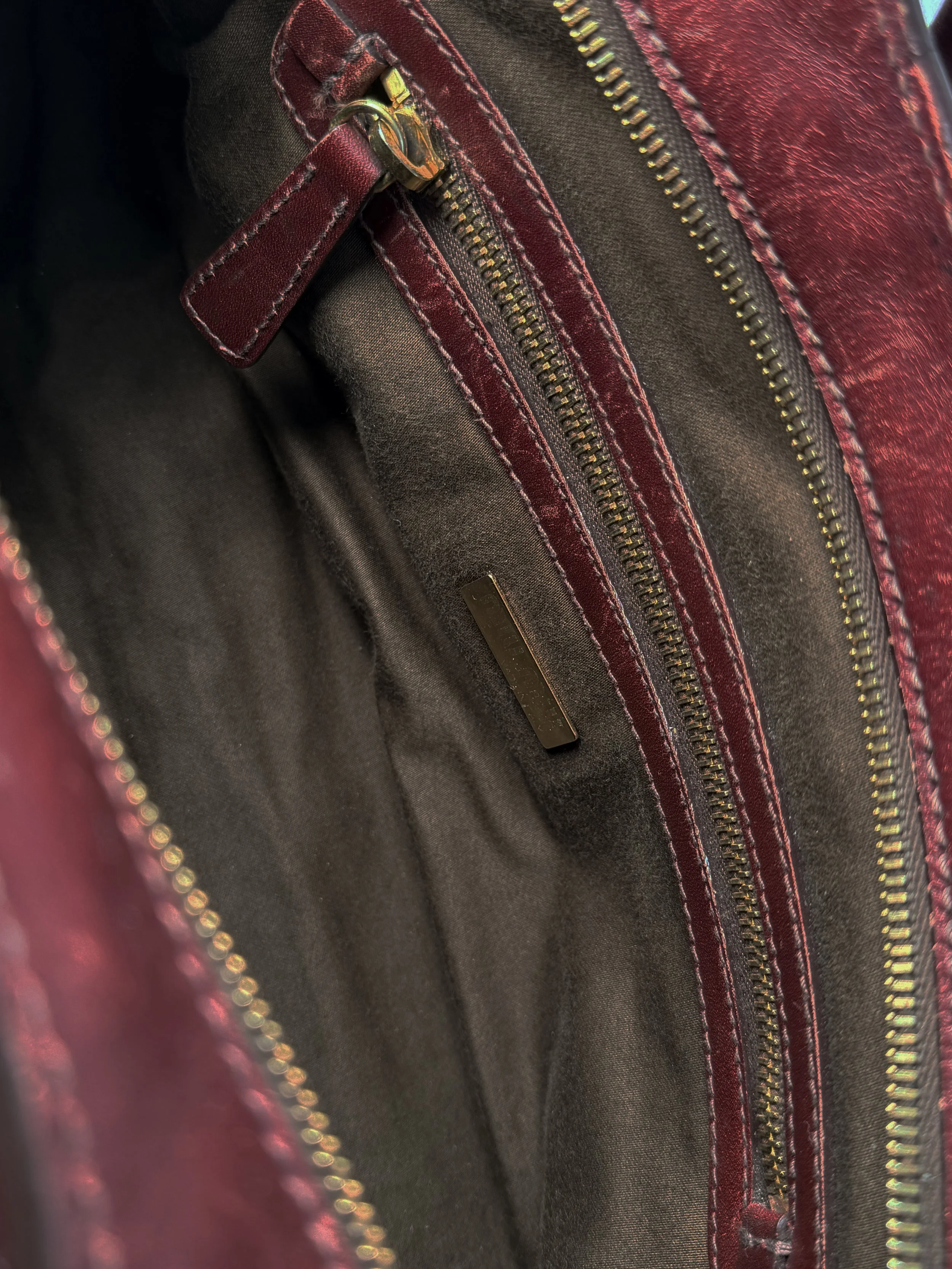 Miu Miu Leather Studded Pocket Satchel