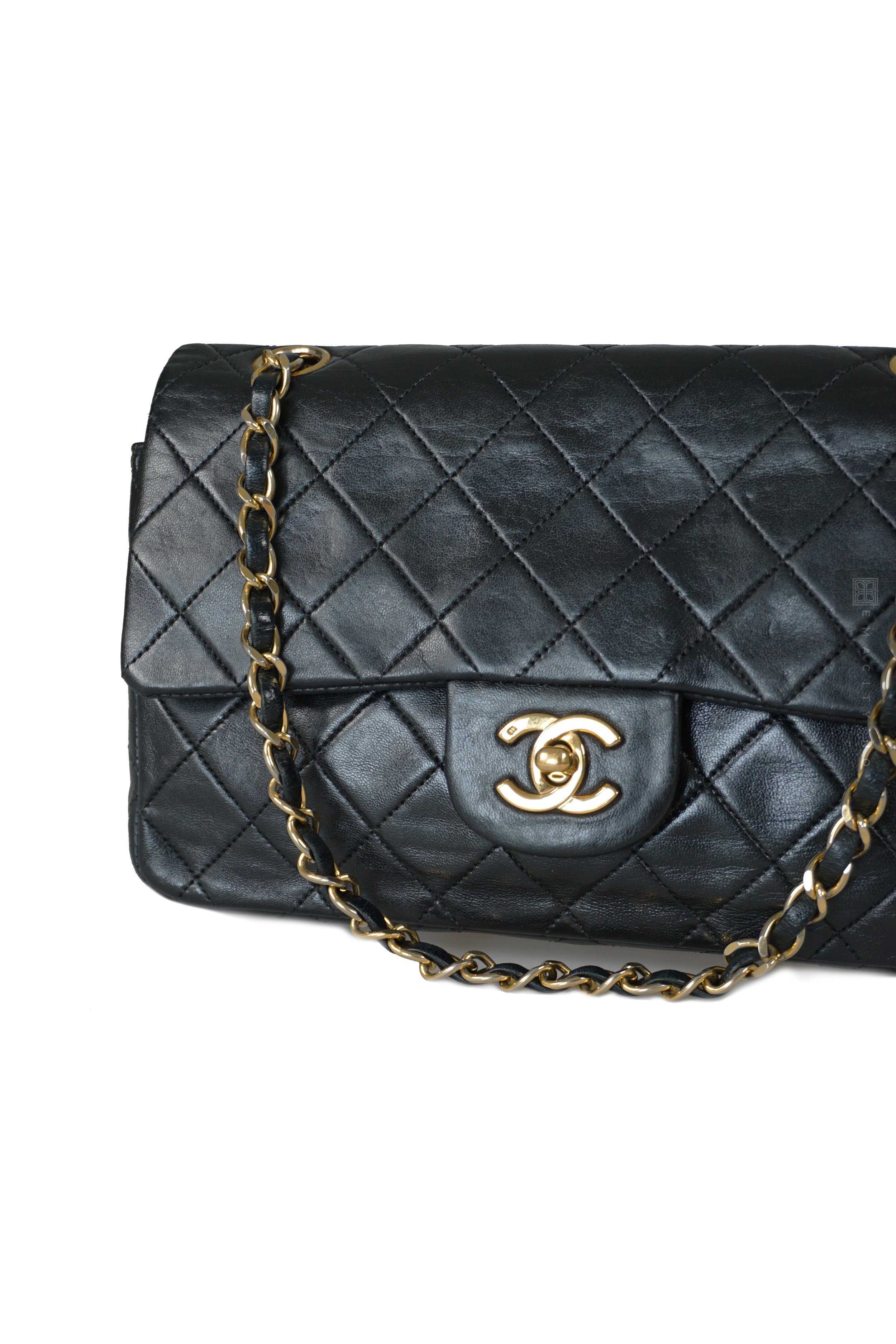 Chanel Small Double Classic Flap, Svart (GHW)