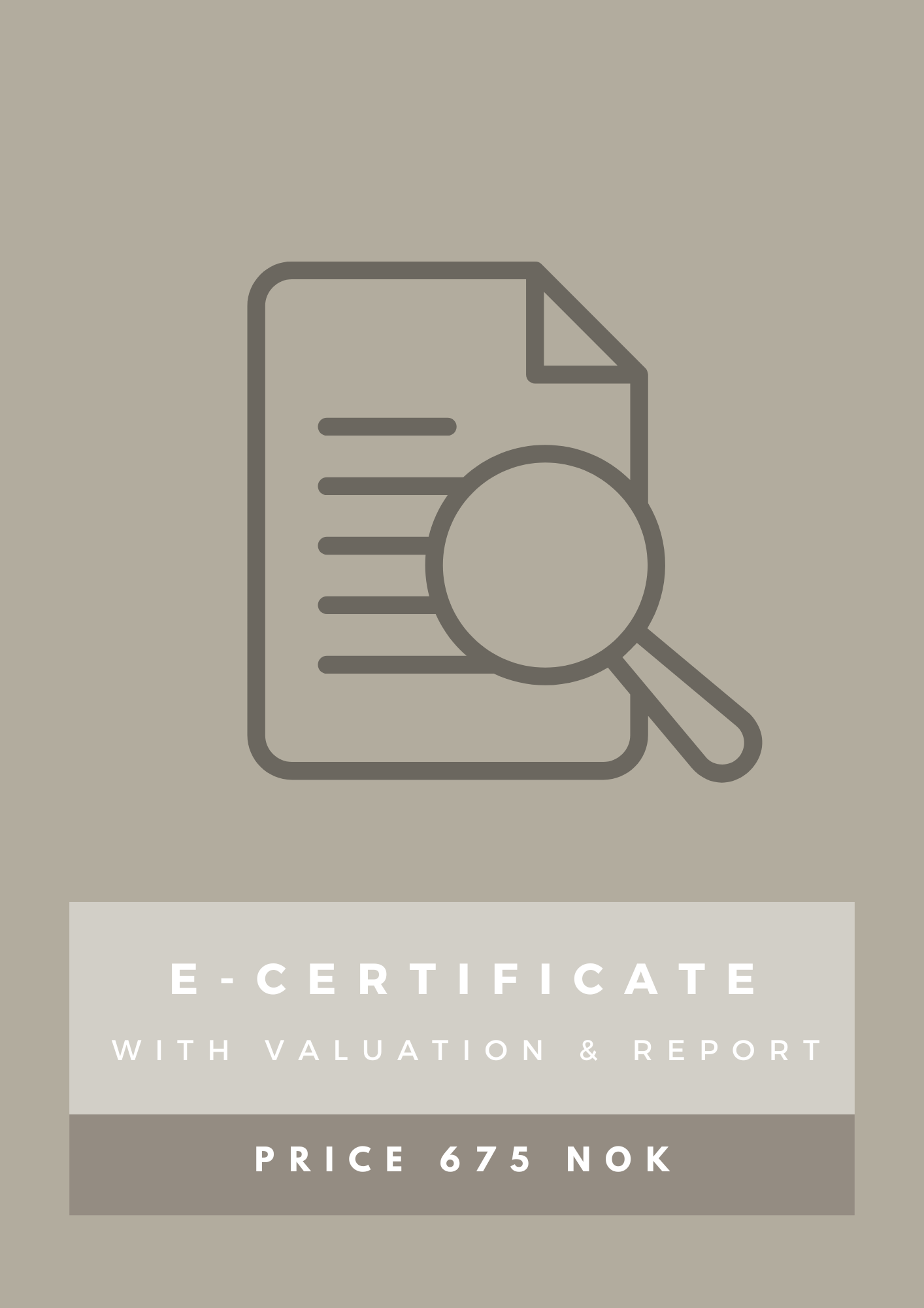 Digital Authentication Certificate