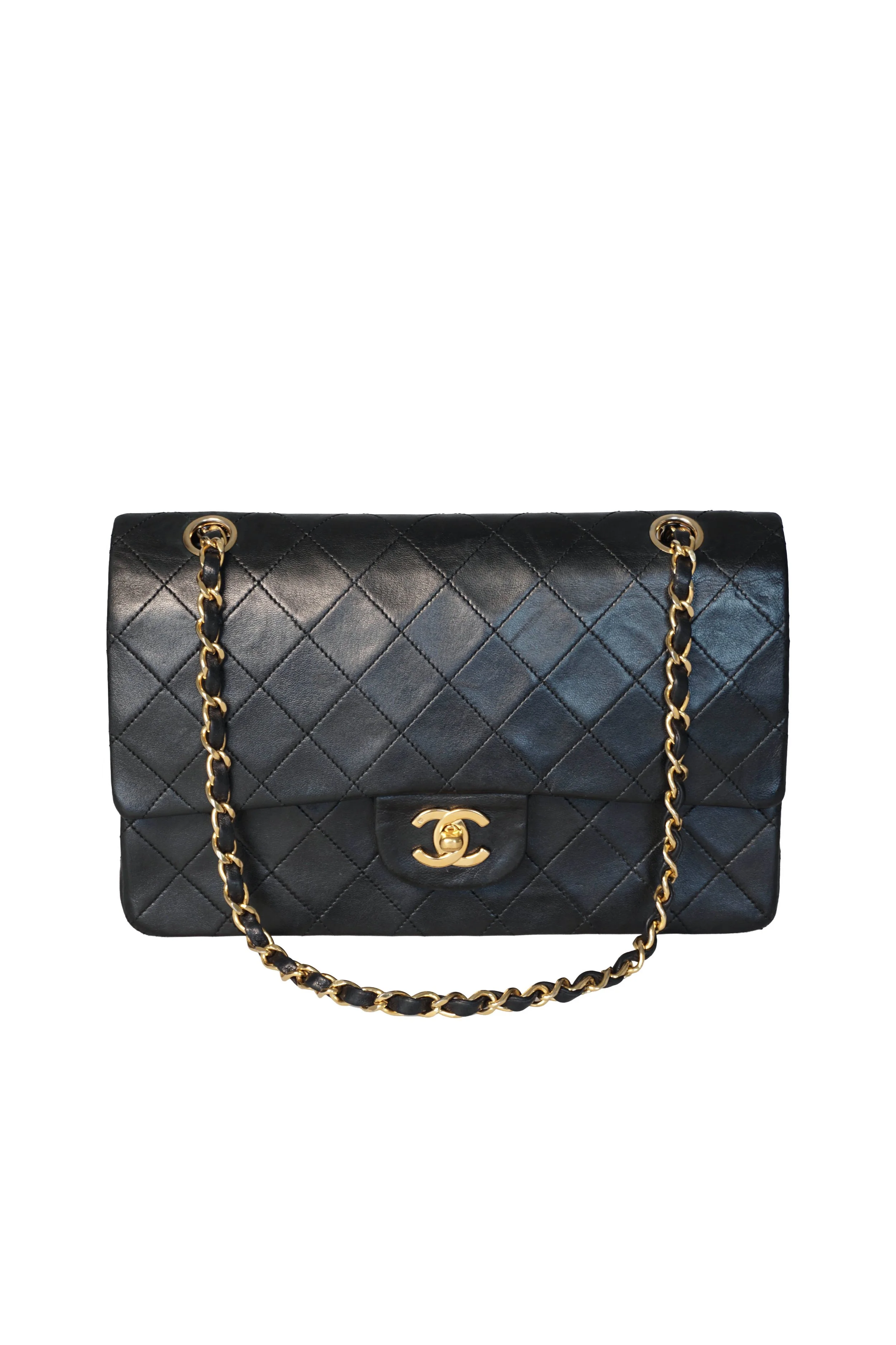 Chanel Medium Double Classic Flap, Svart (GHW)