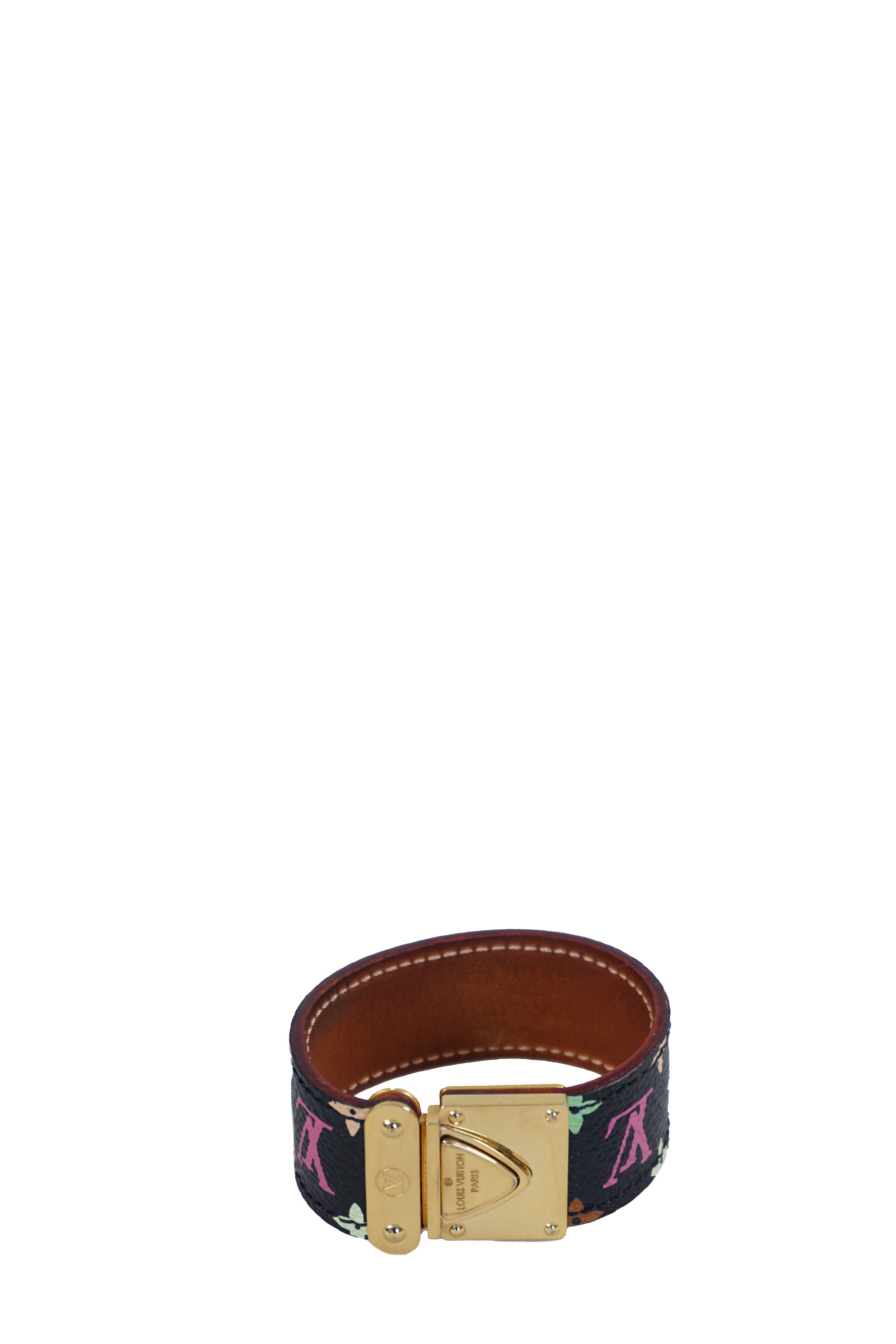 Louis Vuitton Monogram Multicolor Koala Bracelet, Str. S Svart