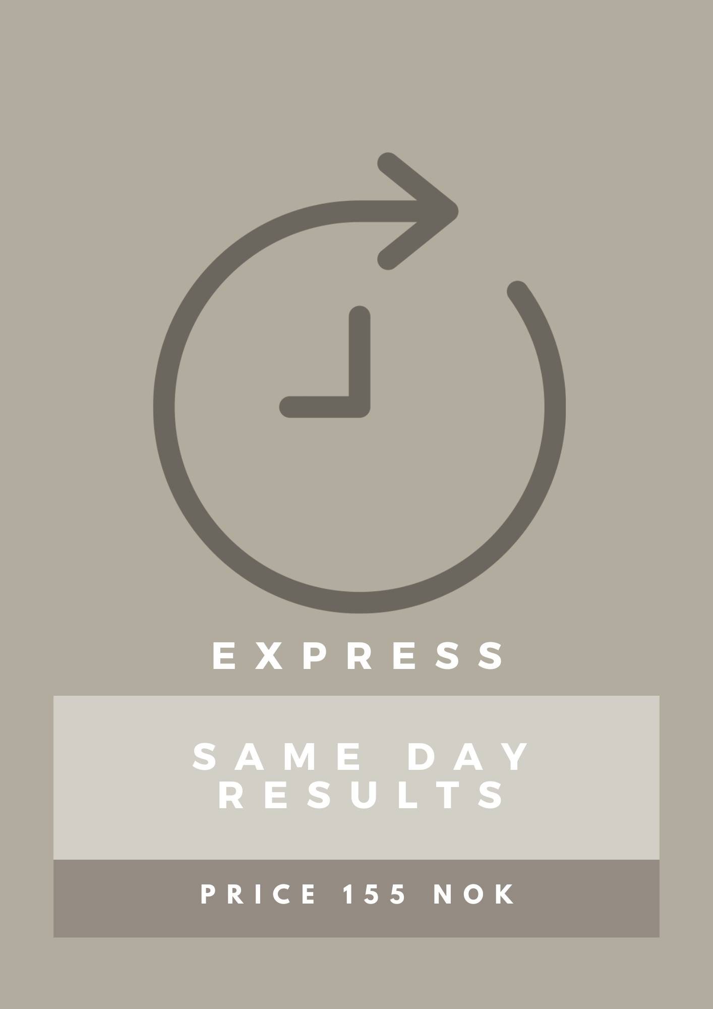 Express service: Results within the same day!