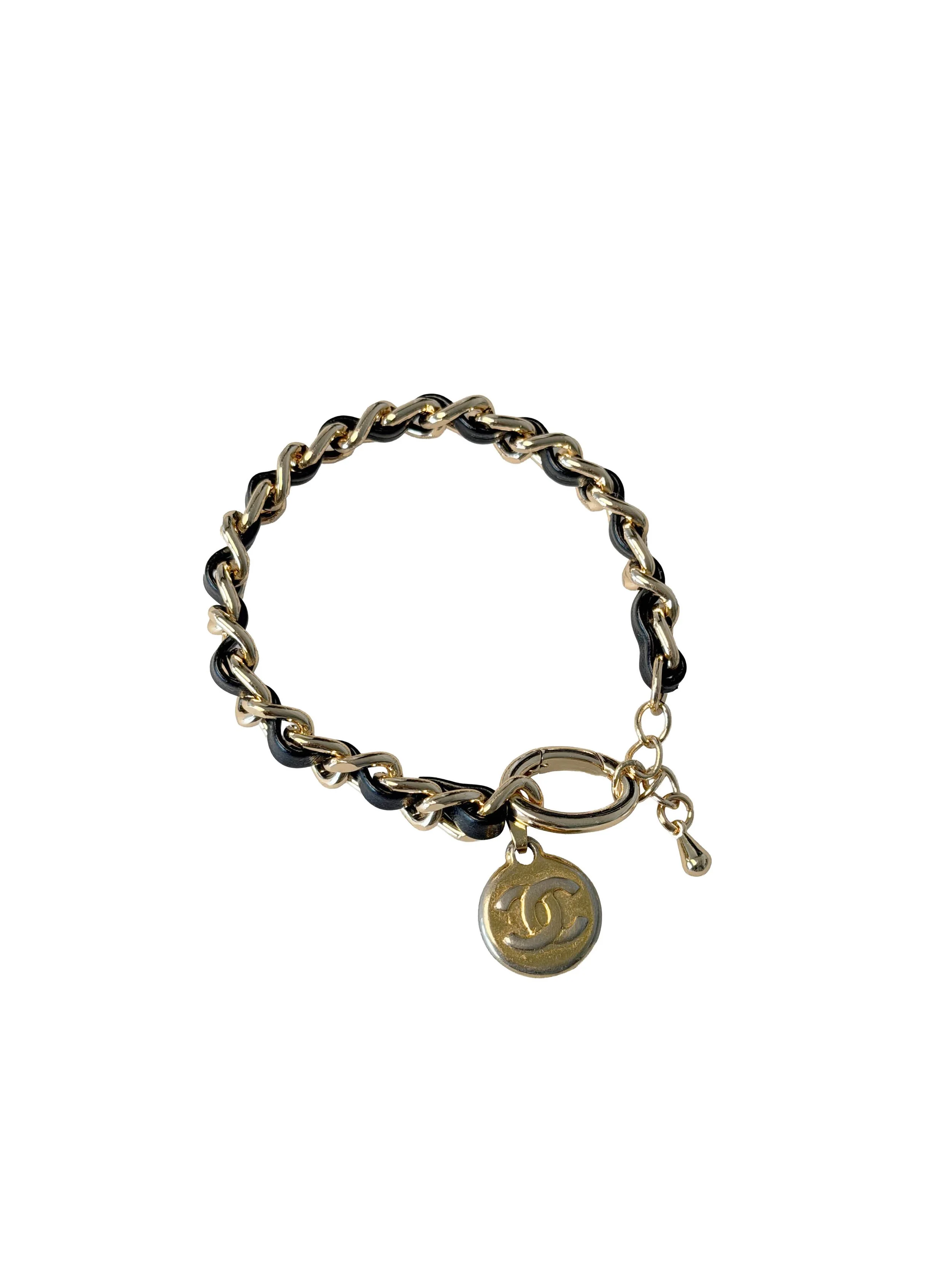Chanel CC chain logo armbånd, GHW