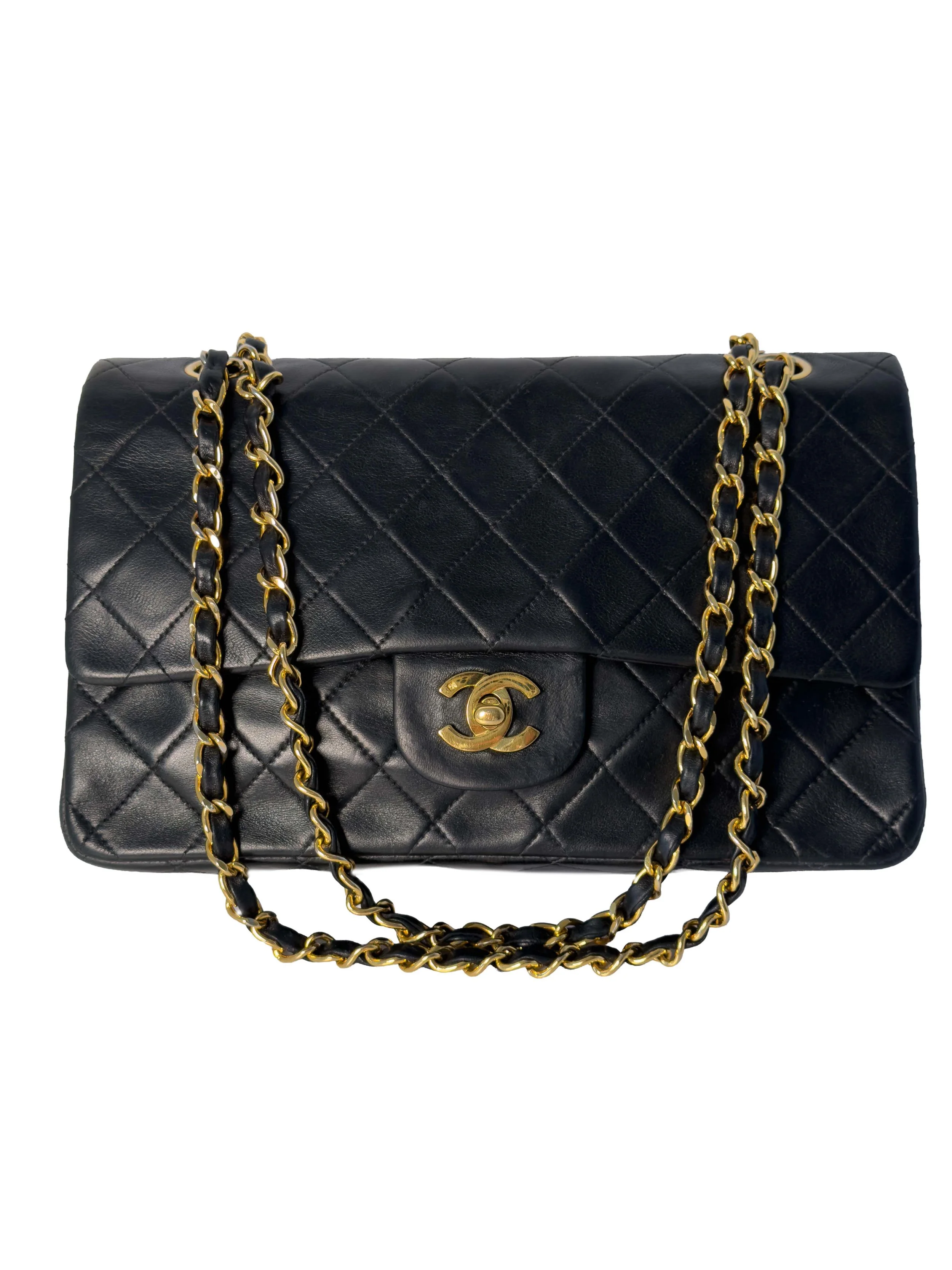 Chanel Medium Double Classic Flap, Svart (GHW)