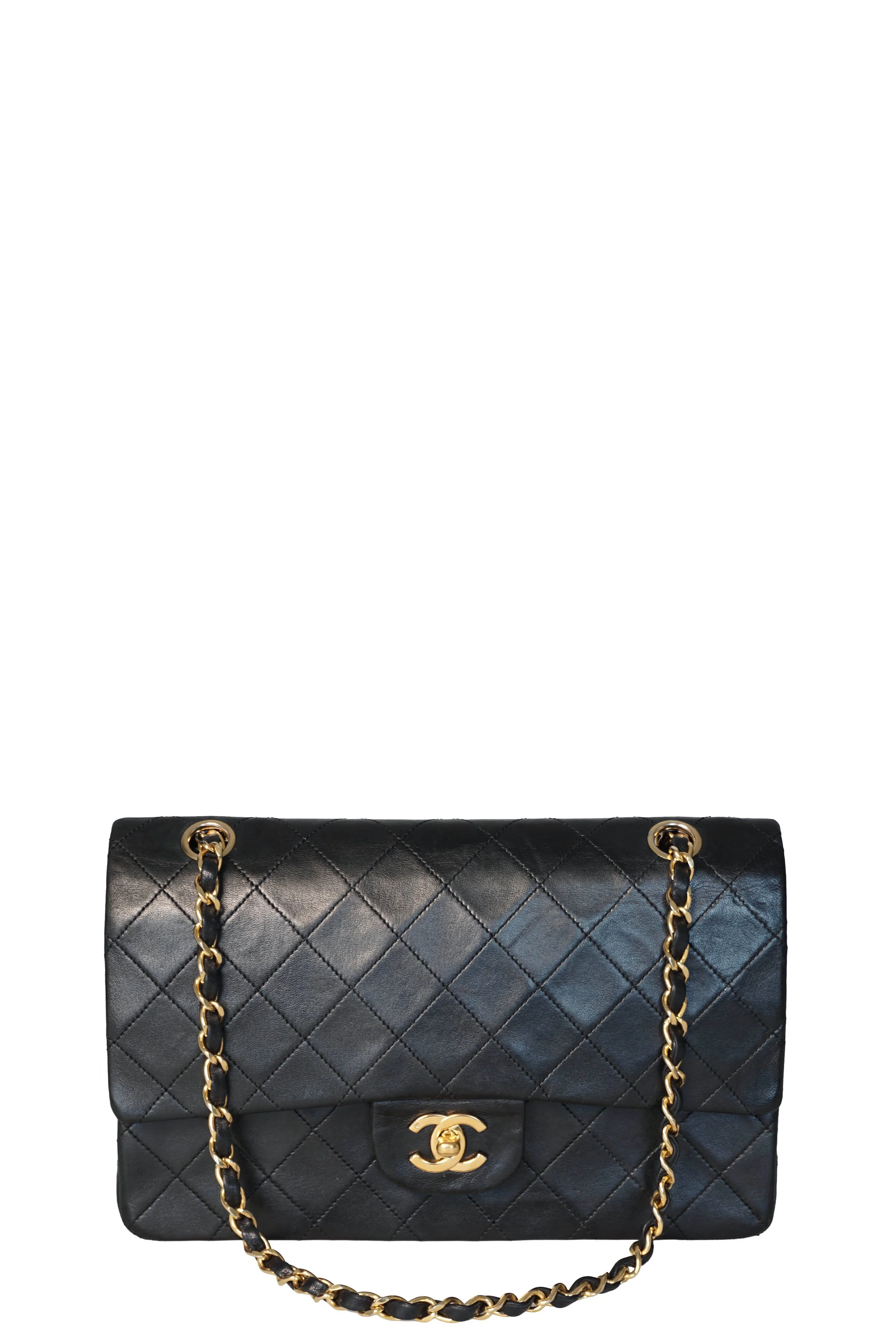 Chanel Medium Double Classic Flap, Svart (GHW)