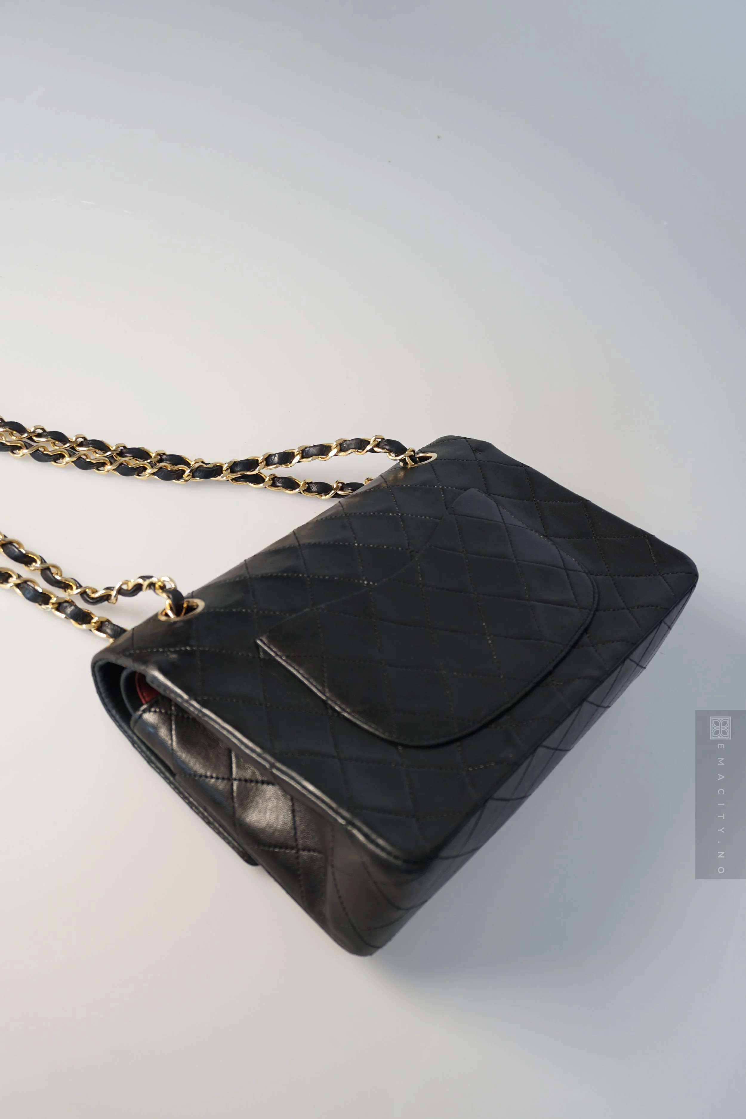 Chanel Medium Double Classic Flap, Svart (GHW)