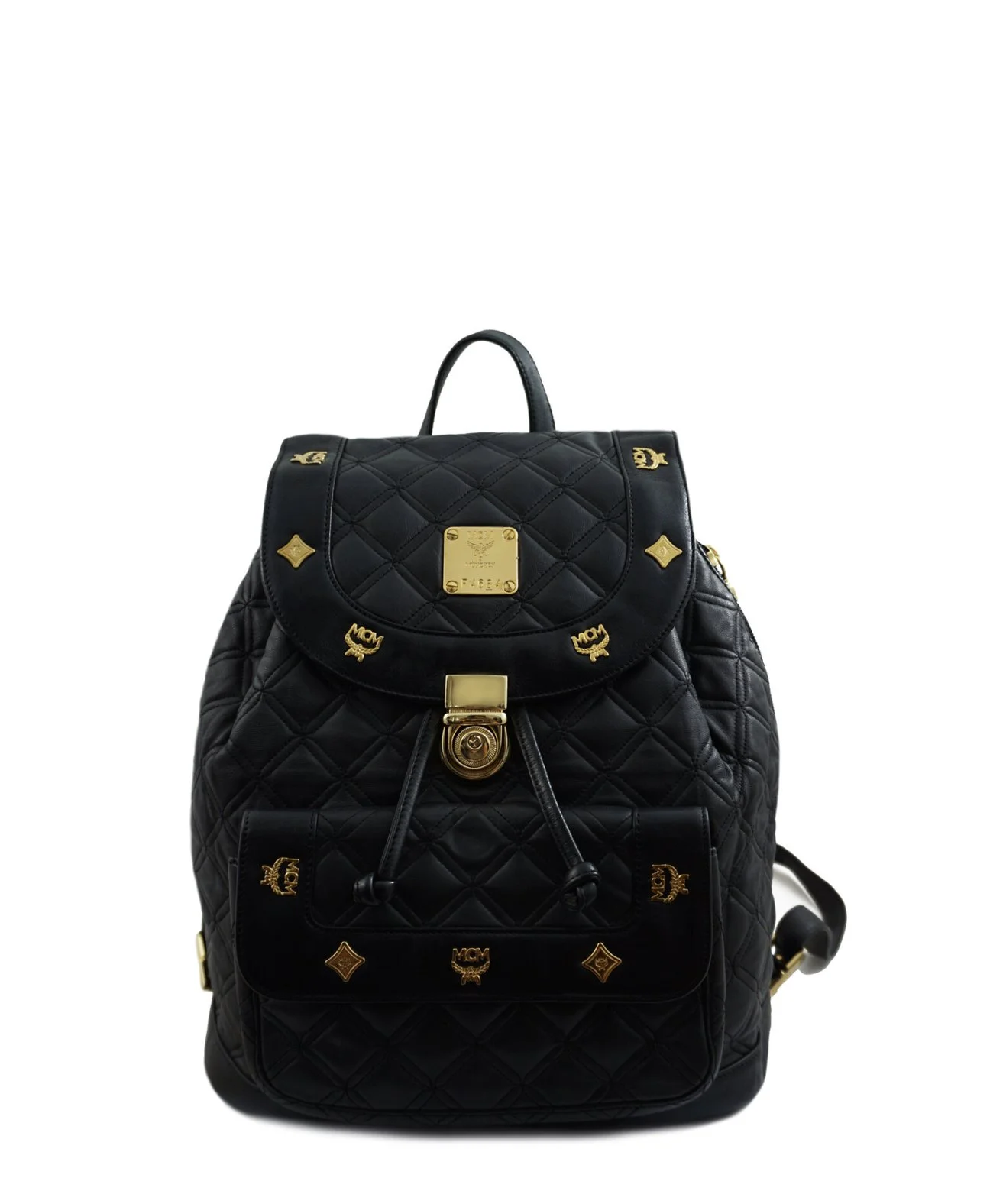 MCM Quilted backpack, Svart