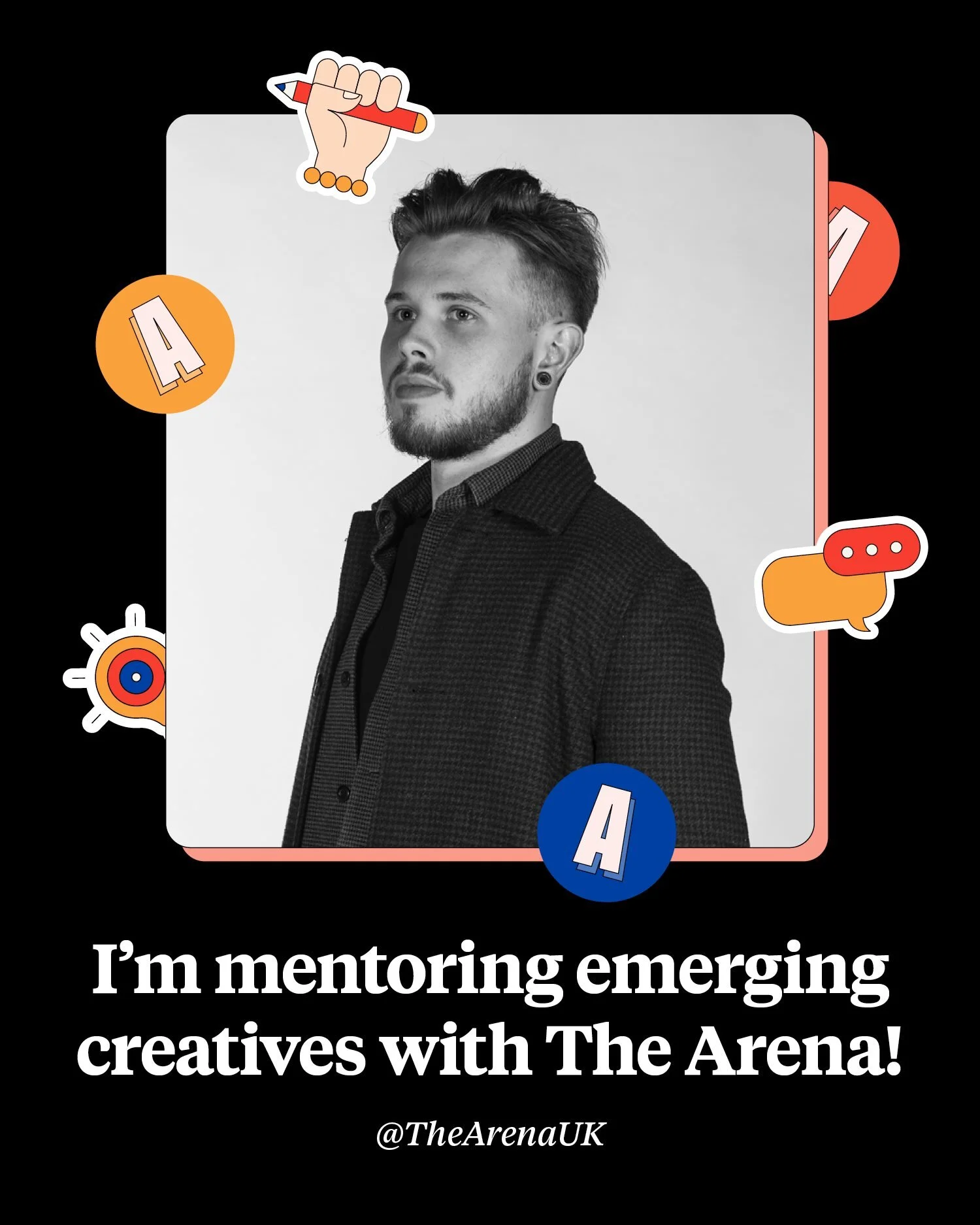 Thrilled to announce that the guys at @thearenauk have given me the opportunity to become one of their mentors.

I'll be supporting two emerging talents, offering advice, feedback and support as they find their feet within the world of illustration.
